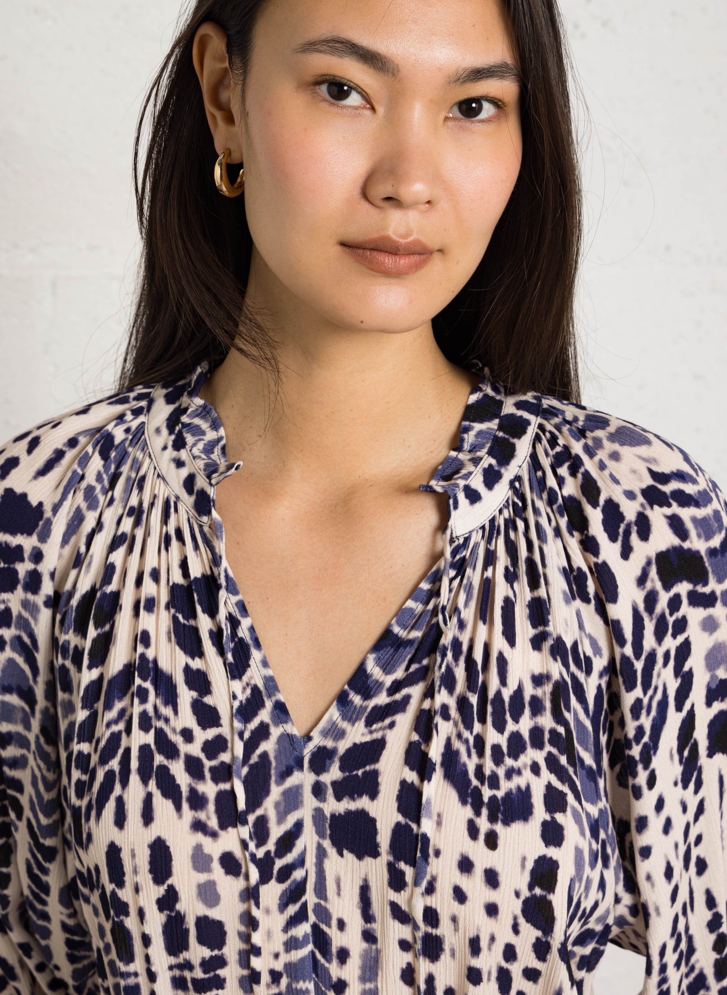 Dana long printed dress SUD EXPRESS Beige