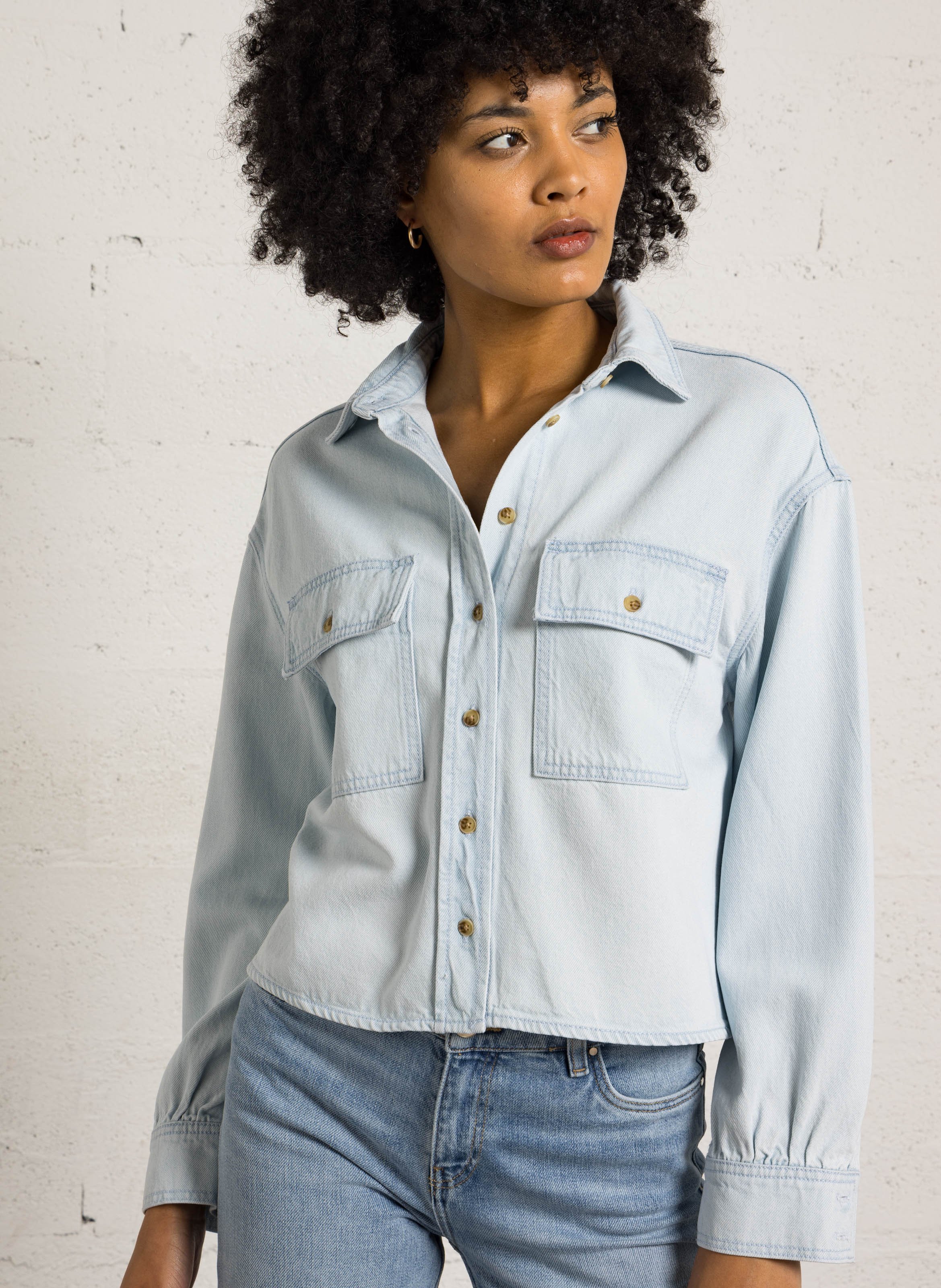 Blouse van jeans MAISON 123