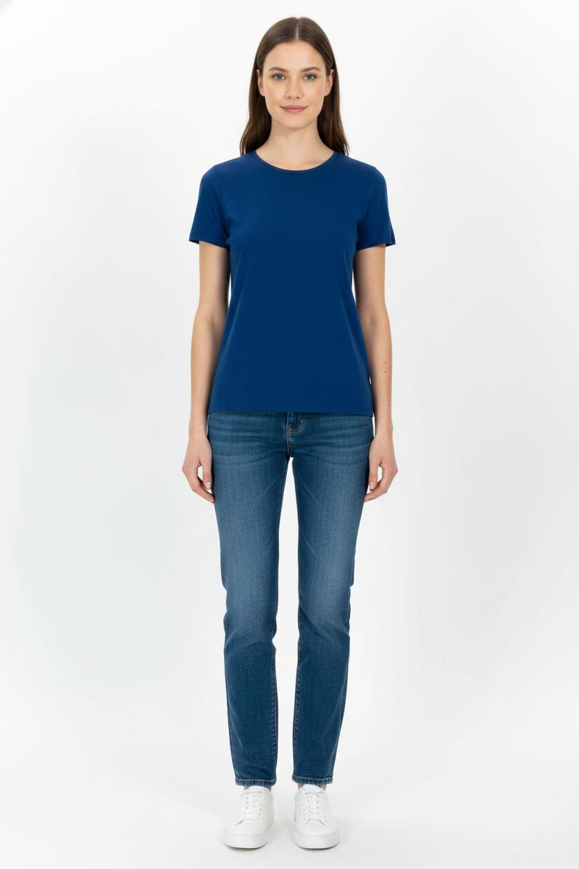 T-shirt MAJESTIC FILATURES - SECONDE MAIN Blue