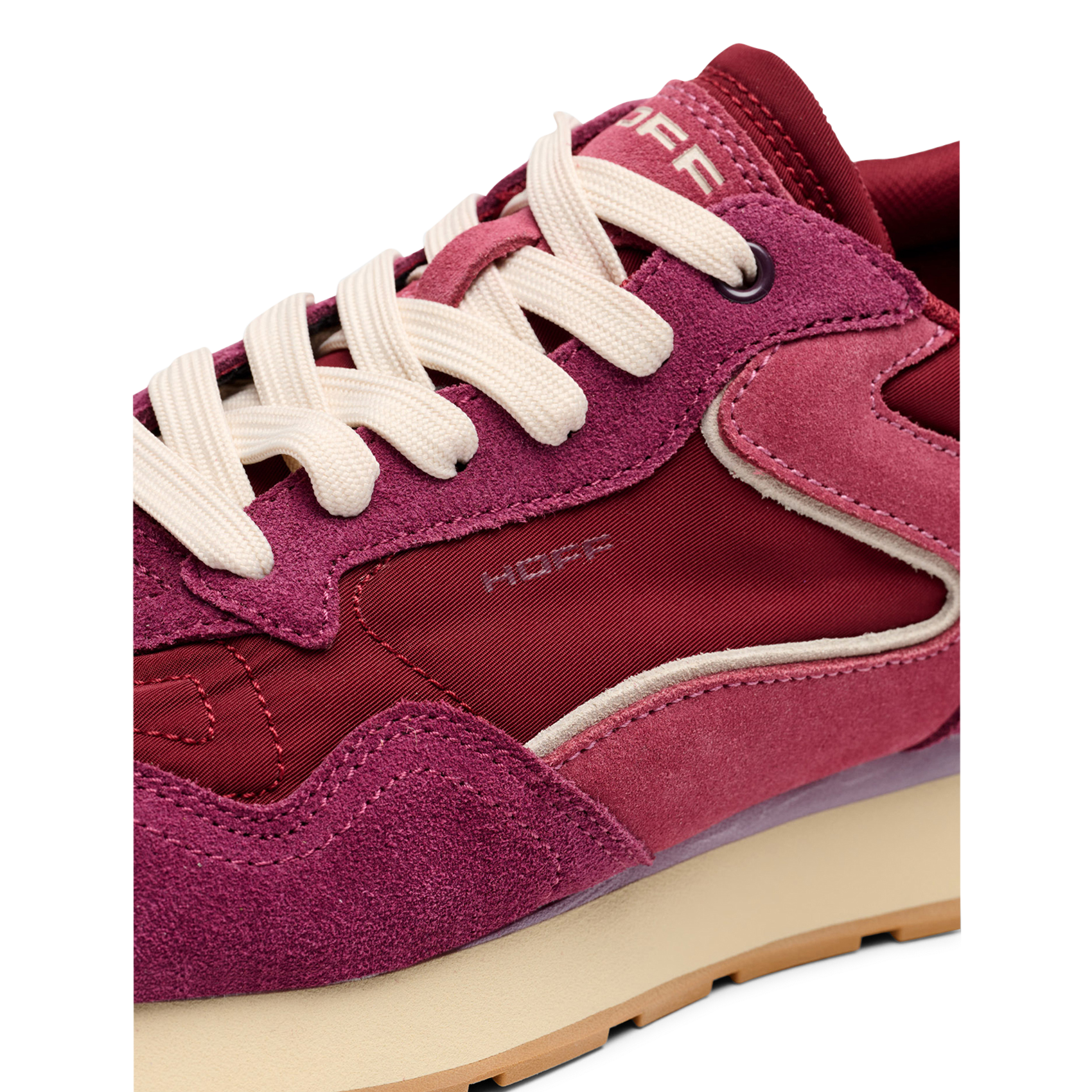 Niedrige Sneaker aus Leder-Mix HOFF Rot