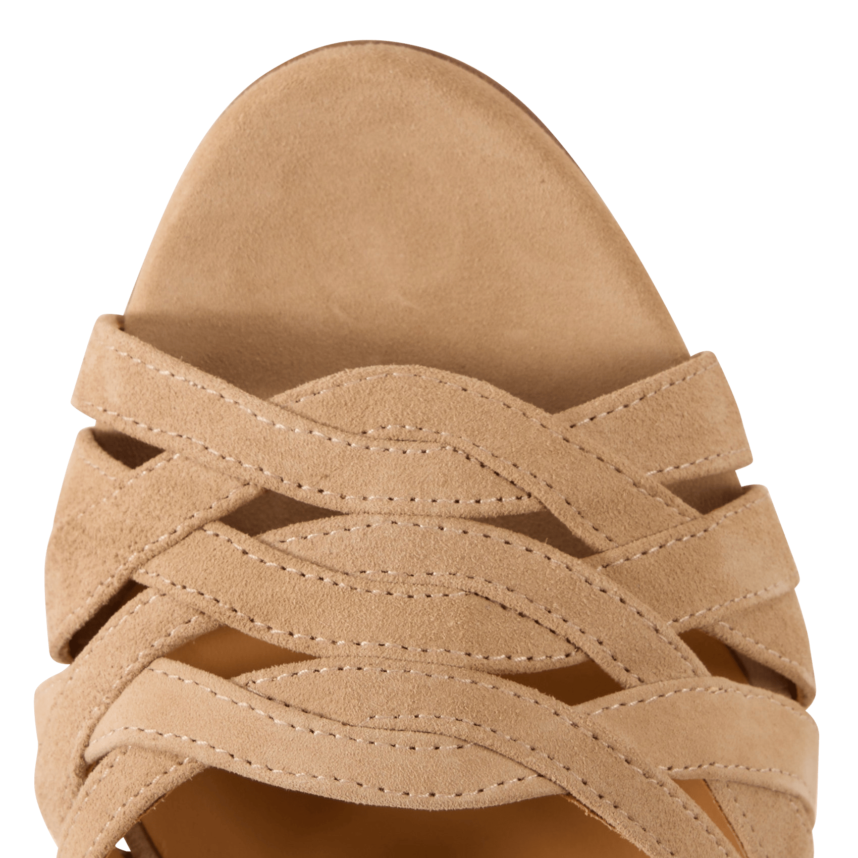 Sandales à talon en cuir BOBBIES Beige