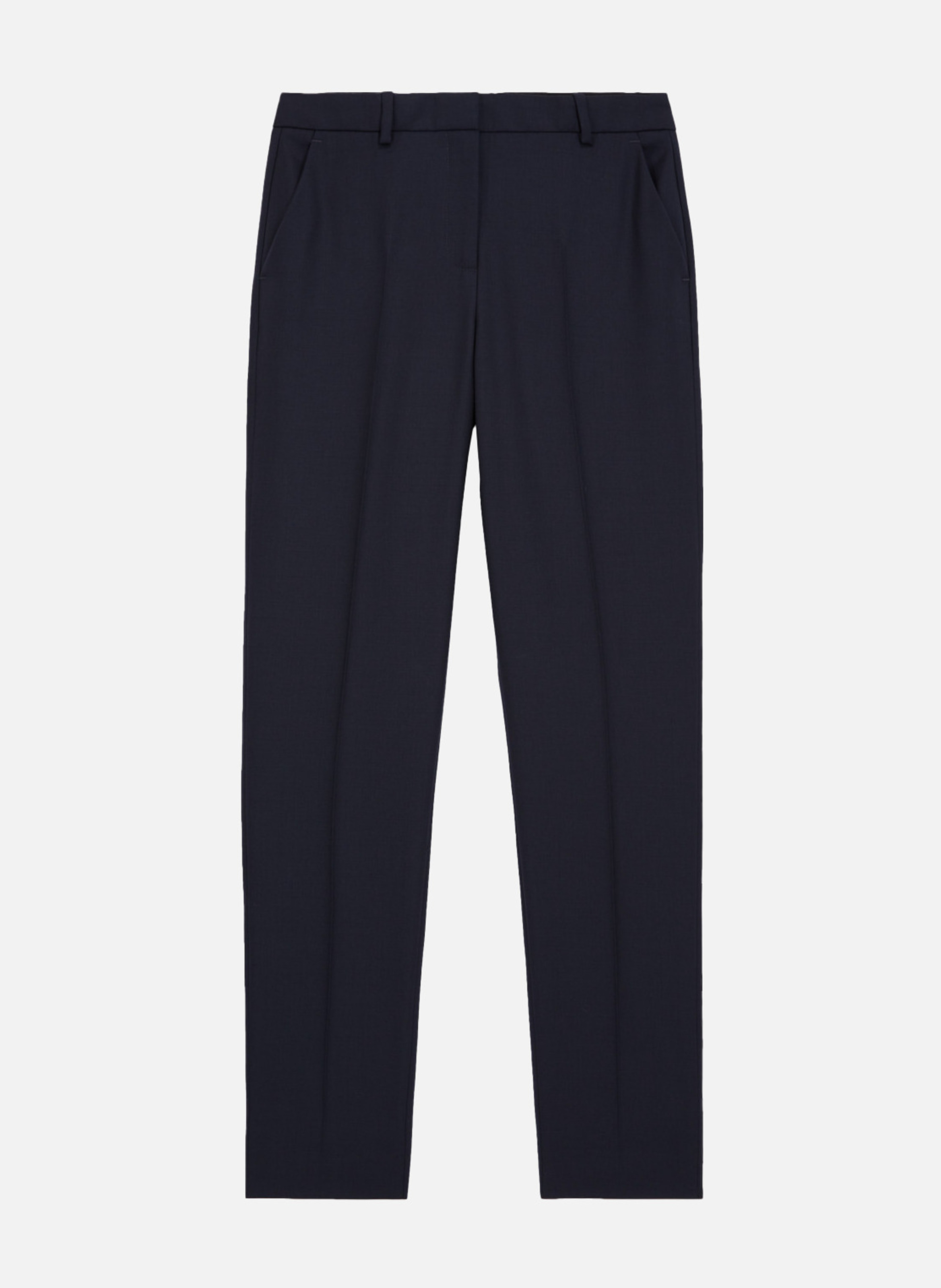 Tailored wool trousers with a slim fit | Blue THE KOOPLES Women