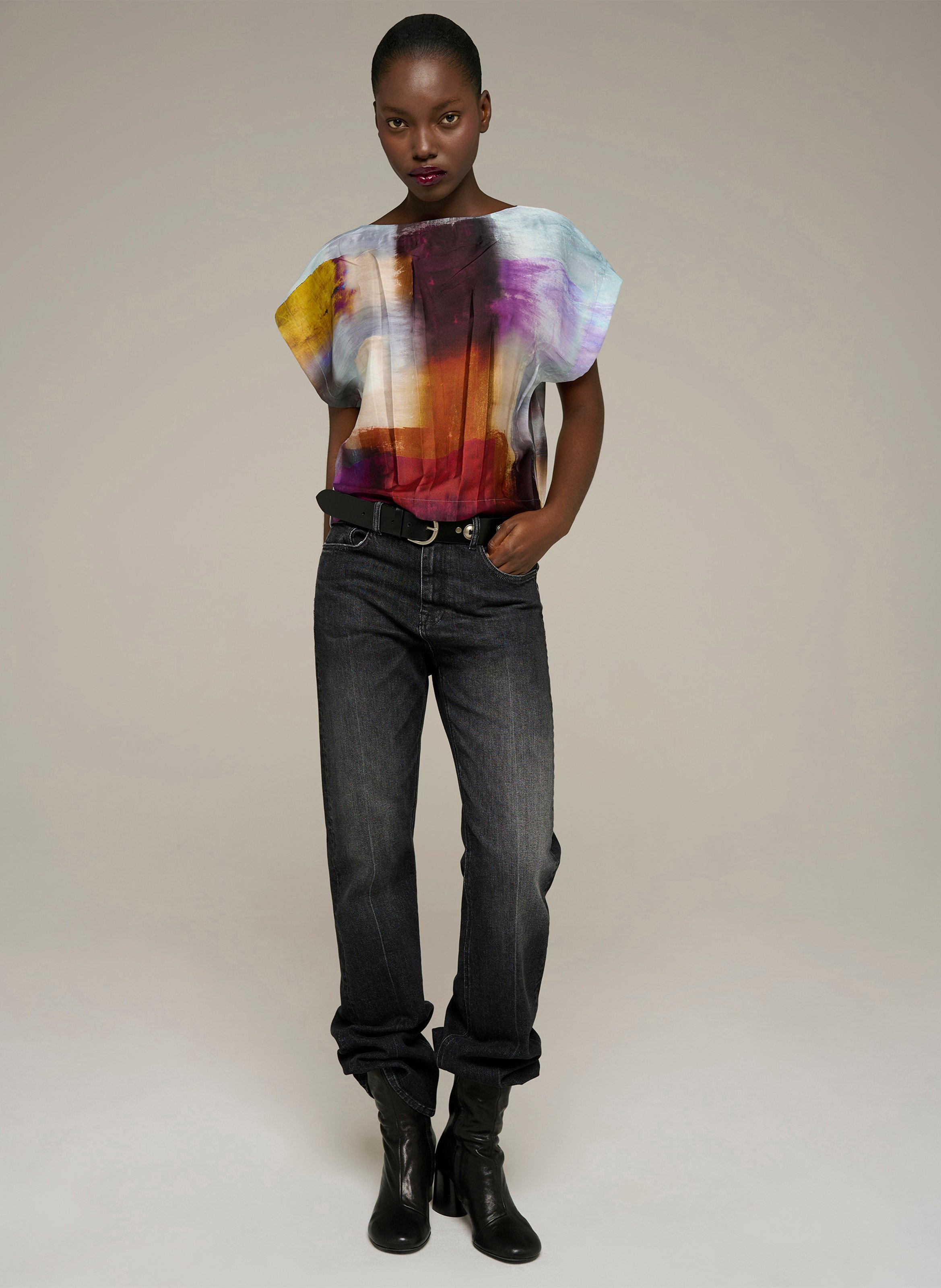 T-Shirt mit Print COTELAC Blau