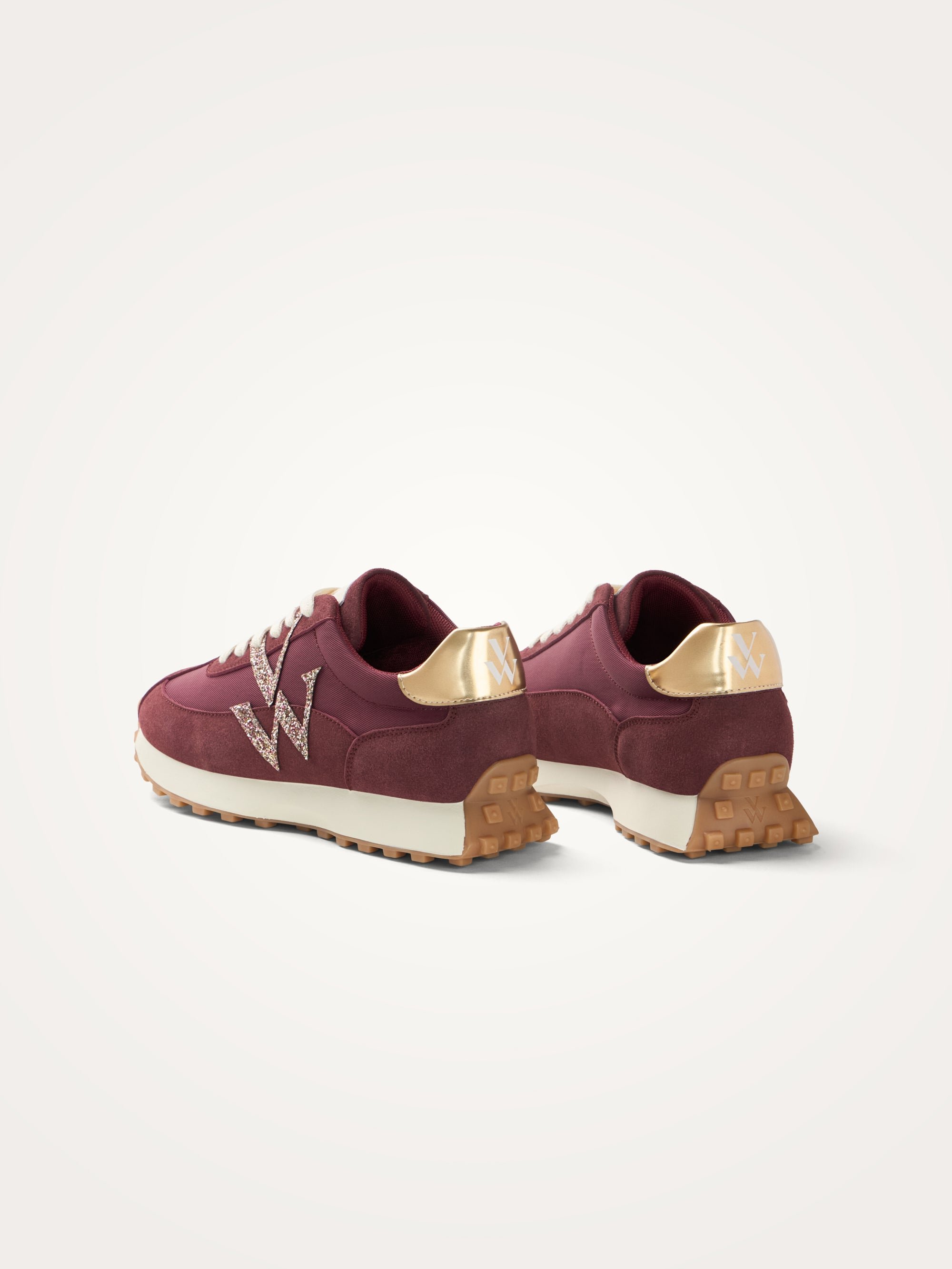 Sneakers with monogram on running sole VANESSA WU Red