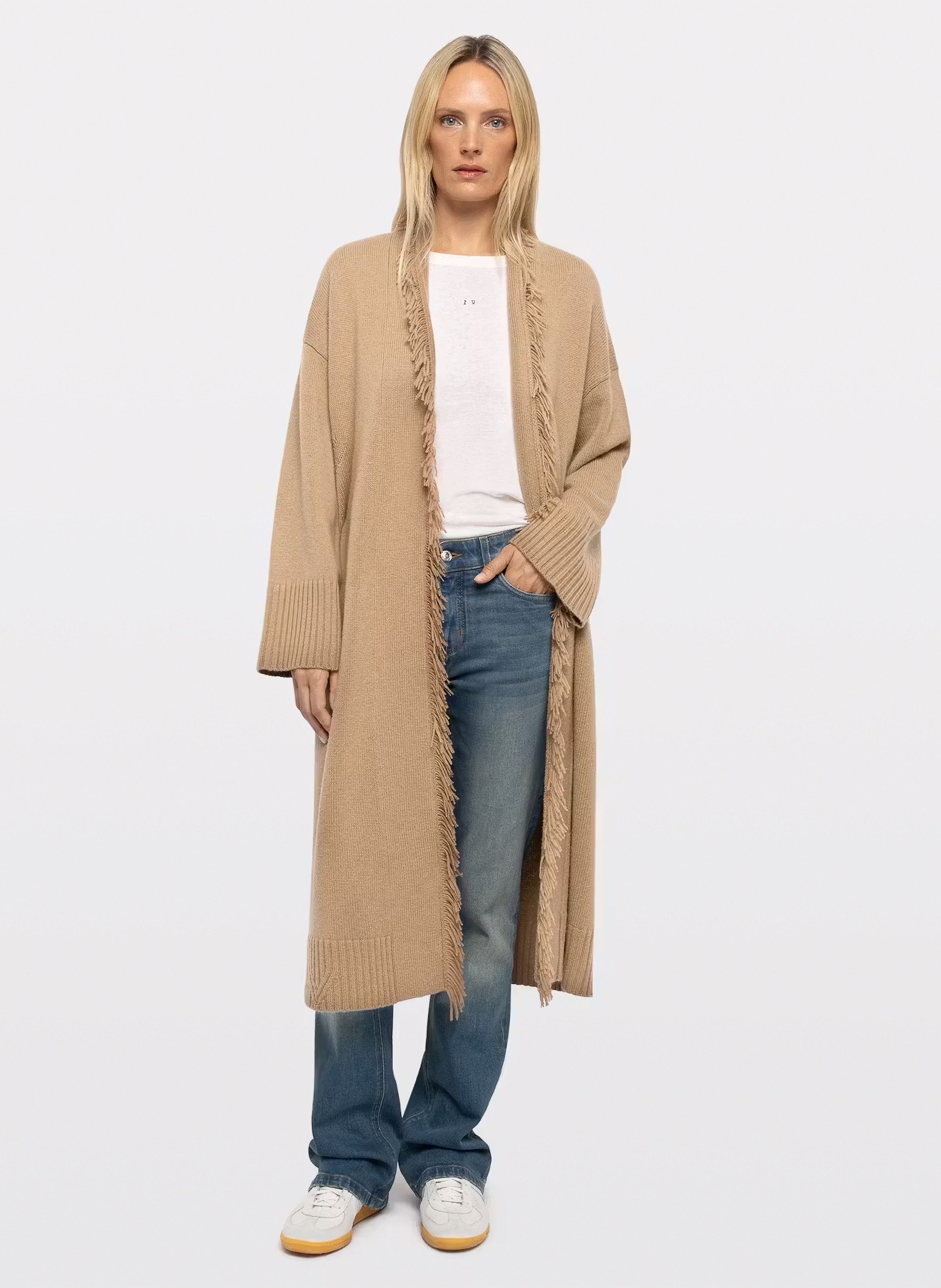 Lange jas van wol en kasjmier ZADIG&VOLTAIRE Beige