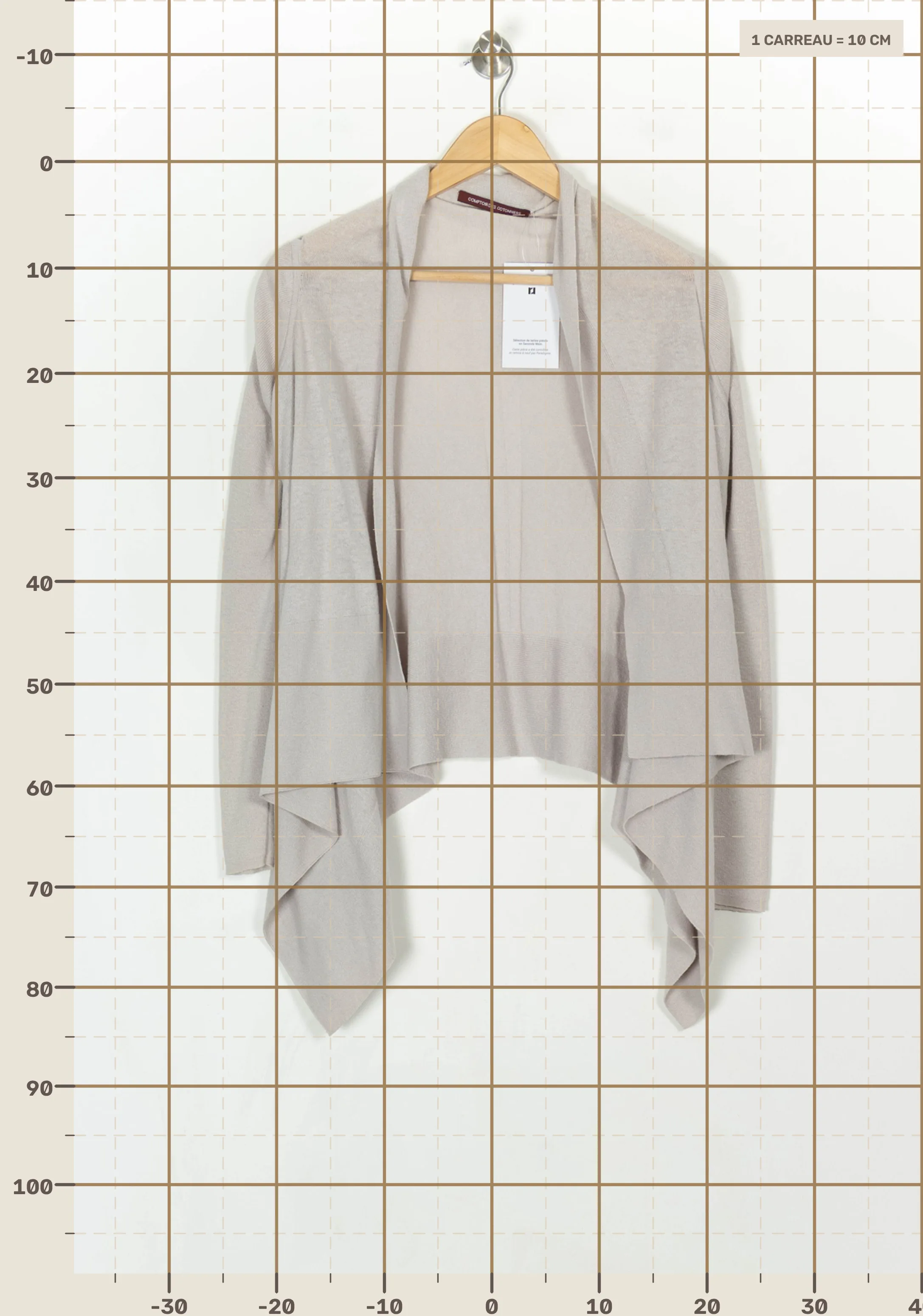 Cardigan COMPTOIR DES COTONNIERS - Seconde main Beige