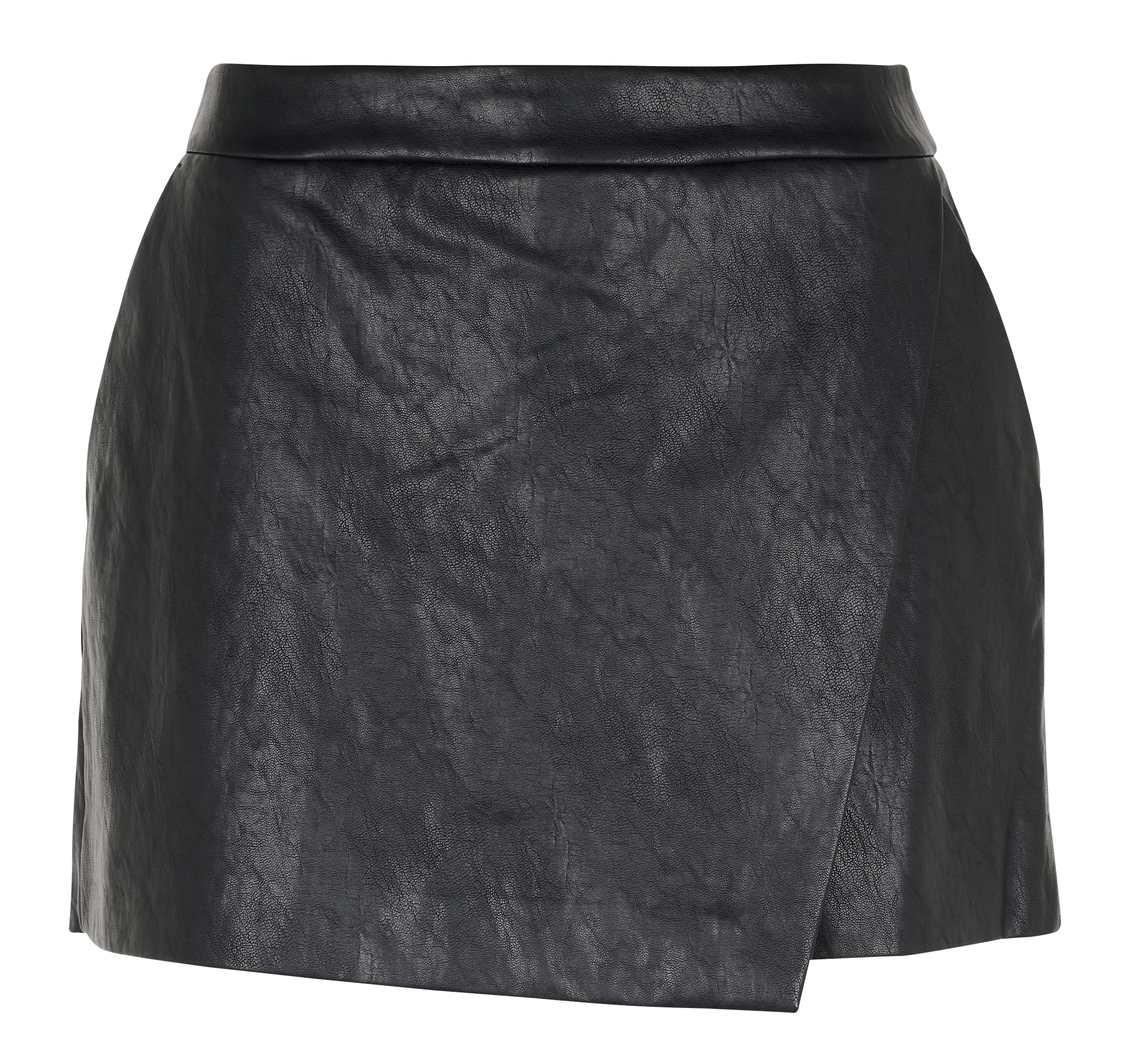 Jupe-short courte en simili cuir KOOKAI Noir