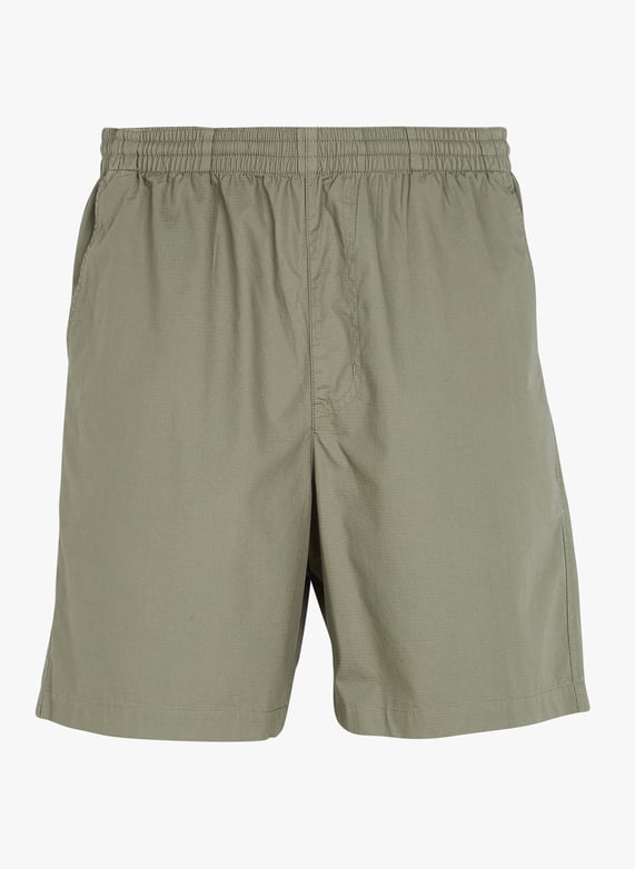 Organic Cotton Shorts Vintage Green Farah Men F4HSC049 310 VINTAGE GREEN Place des Tendances United Kingdom