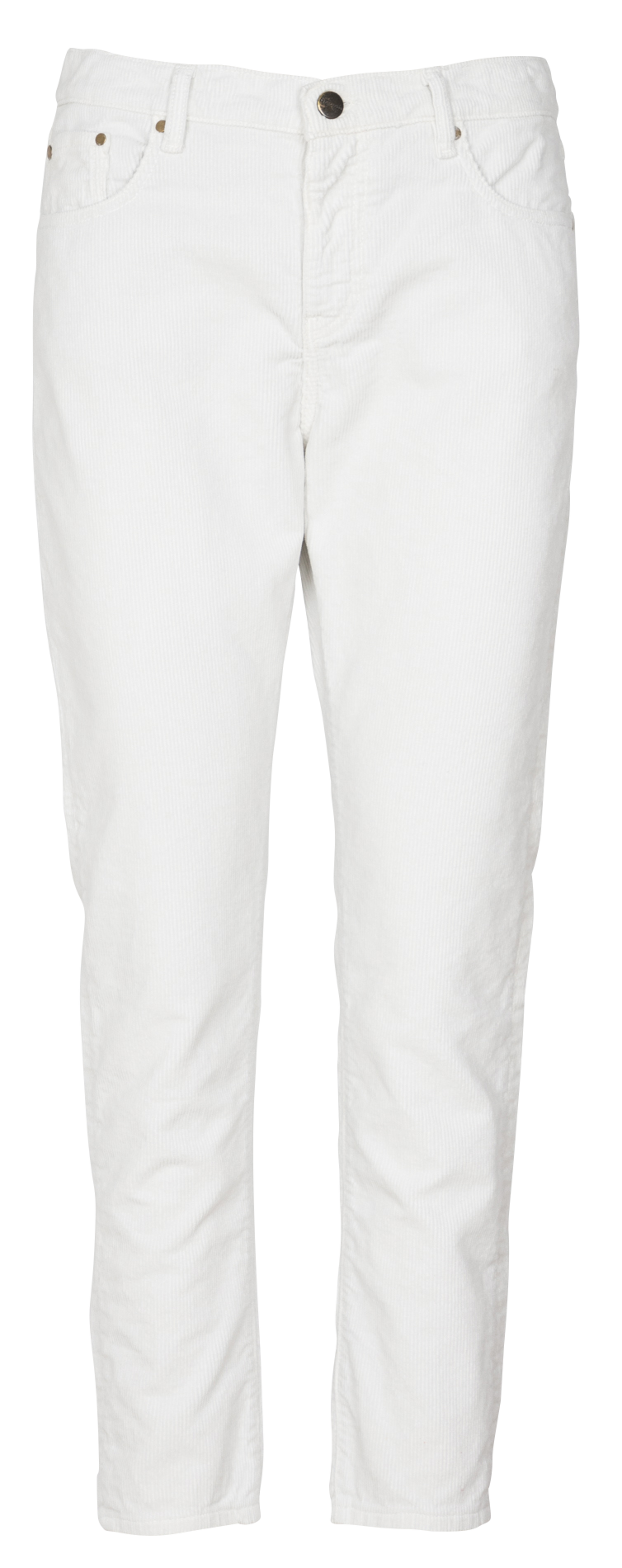 Straight-leg cotton corduroy pants ACQUAVERDE White