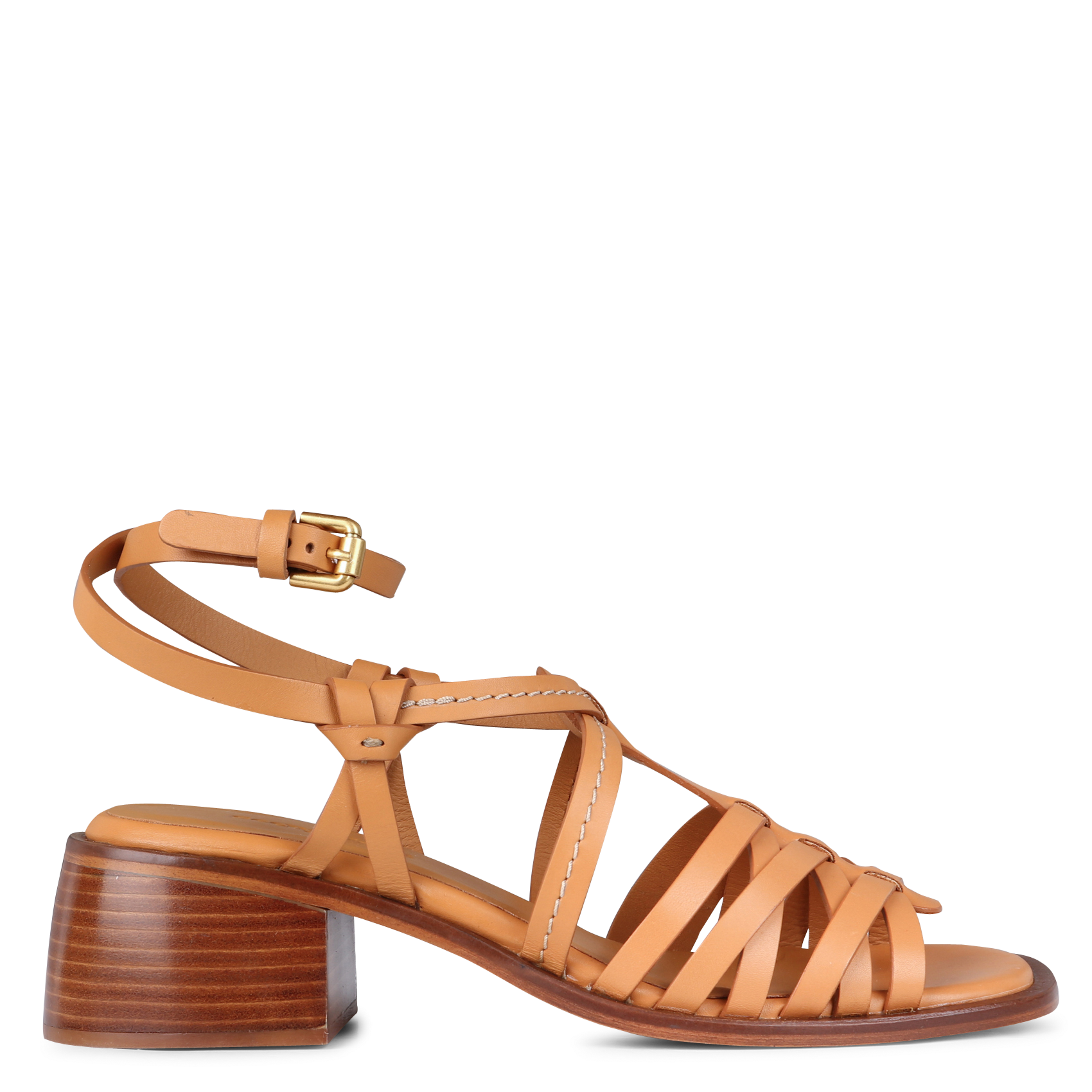 High leather sandals BrownSEE BY CHLOE