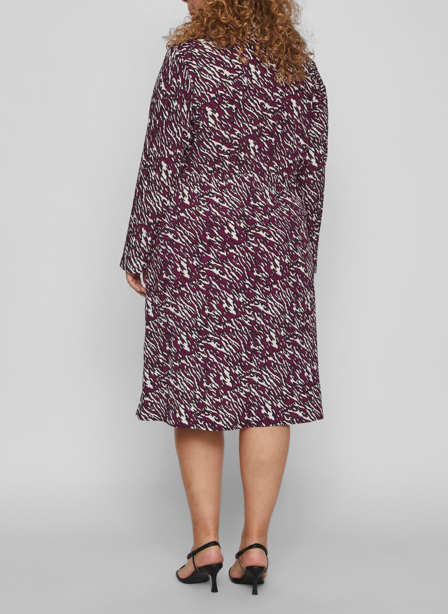 Robe courte portefeuille imprimée EVOKED Violet