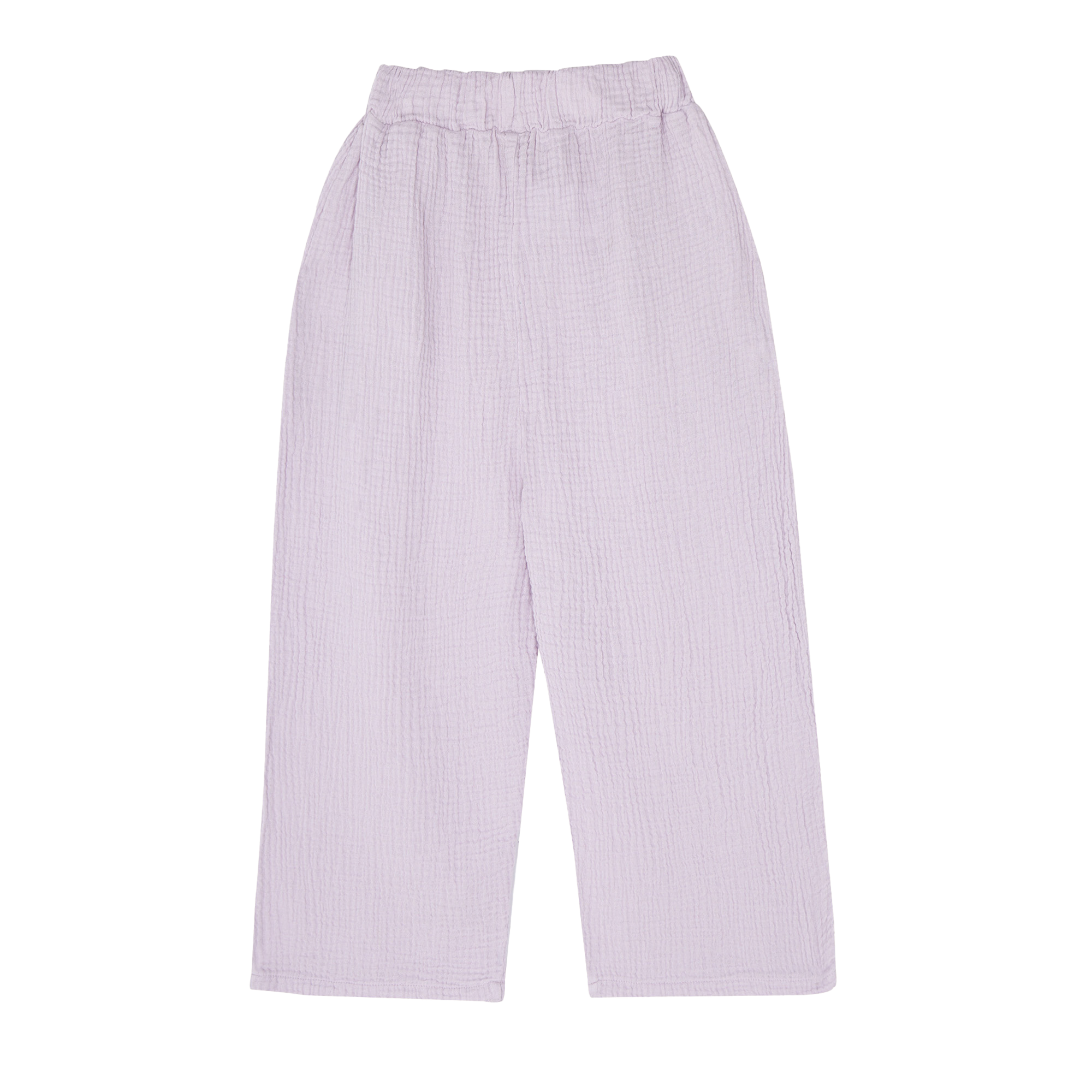 Pantalon large taille haute en coton THE CAMPAMENTO Violet