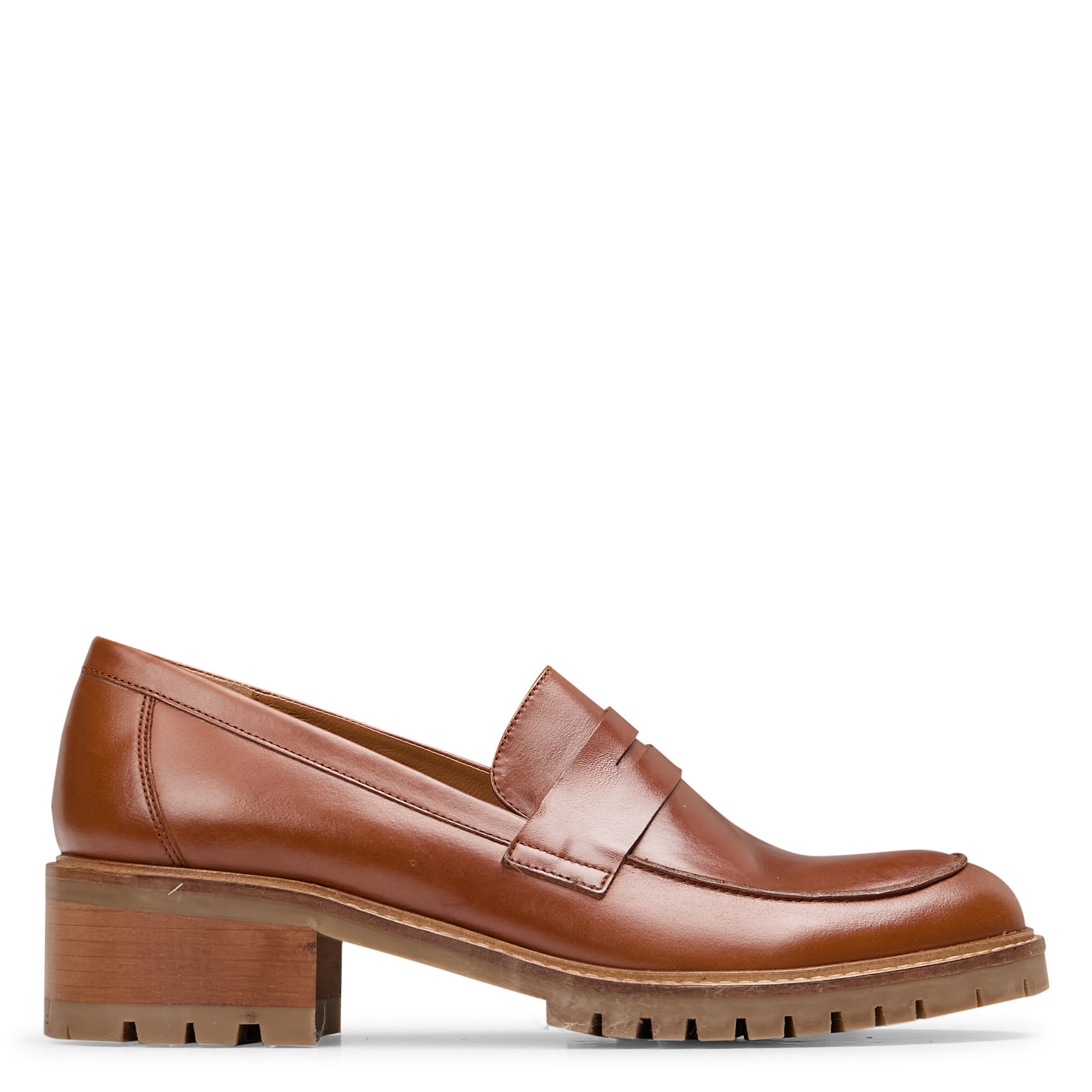 Mocassins crantés en cuir  MELLOW YELLOW Marron