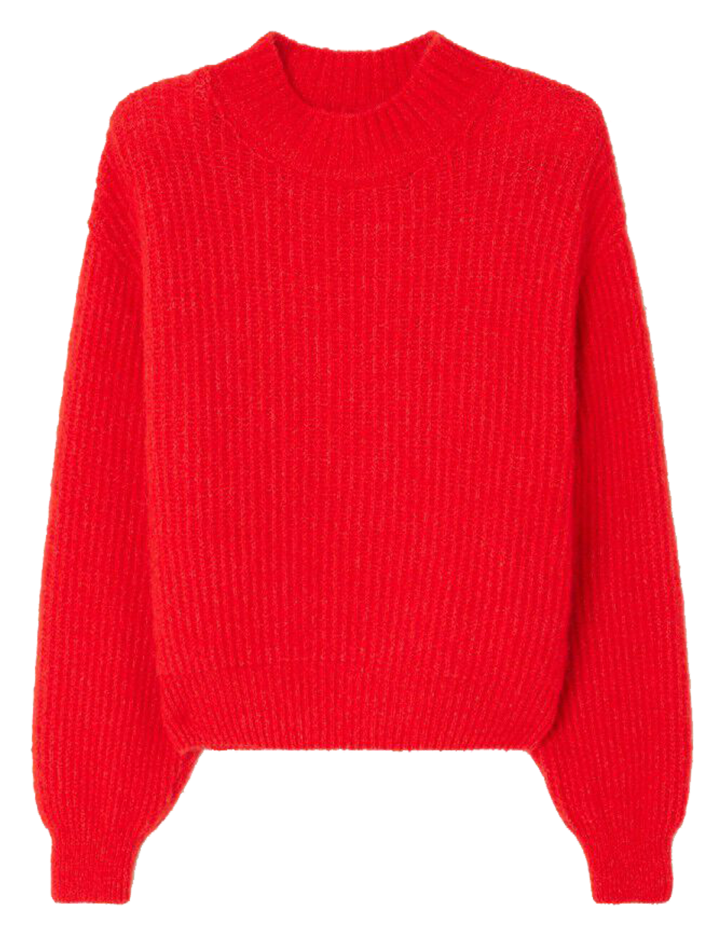 Gebreide trui met opstaande hals AMERICAN VINTAGE Rood