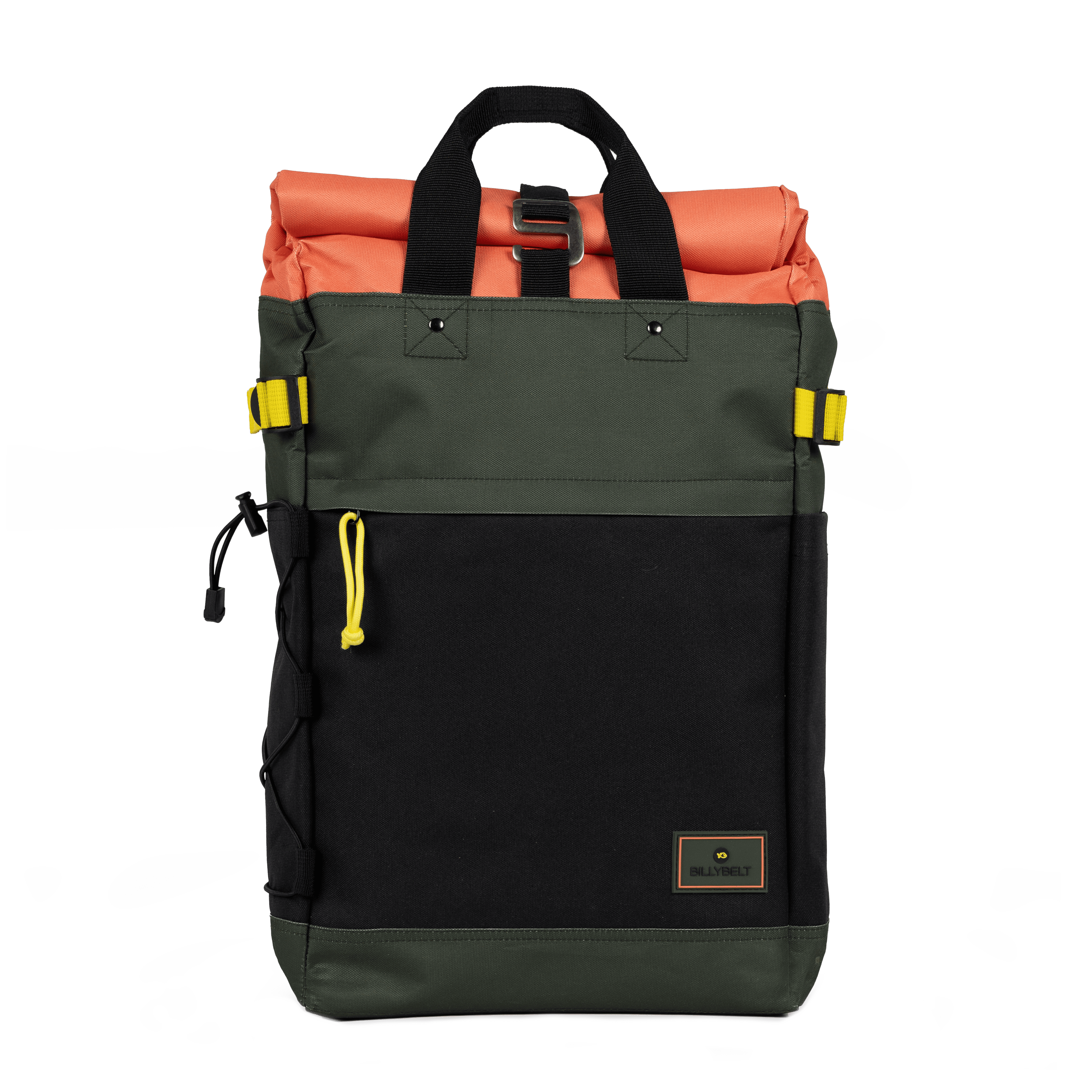 Recycled polyester rolltop backpack BILLYBELT Khaki