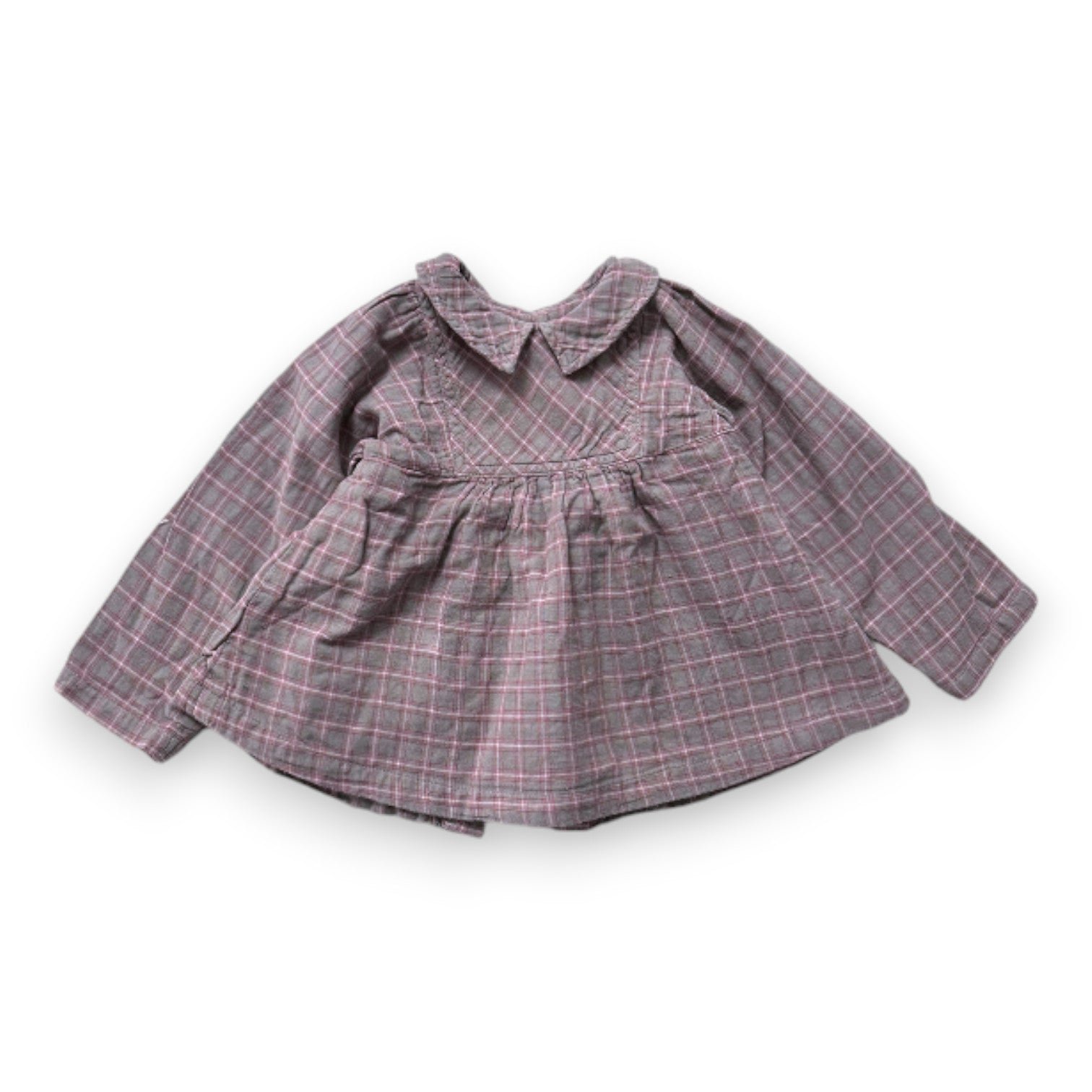 Grey baby blouse - 18 months PETIT BATEAU - Seconde Main Grey