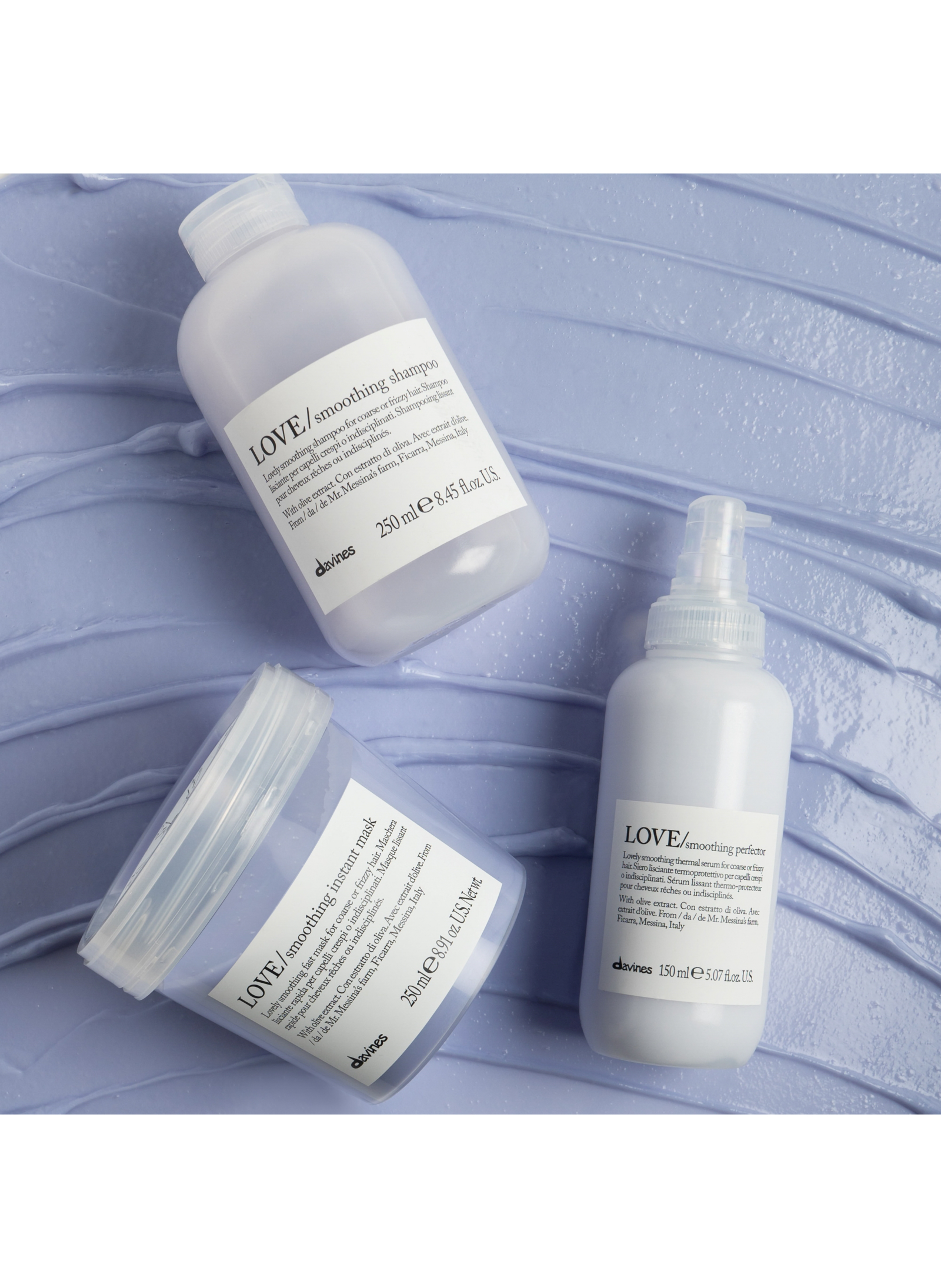 LOVE/shampoo for curly hair - smoothing and softening DAVINES No color