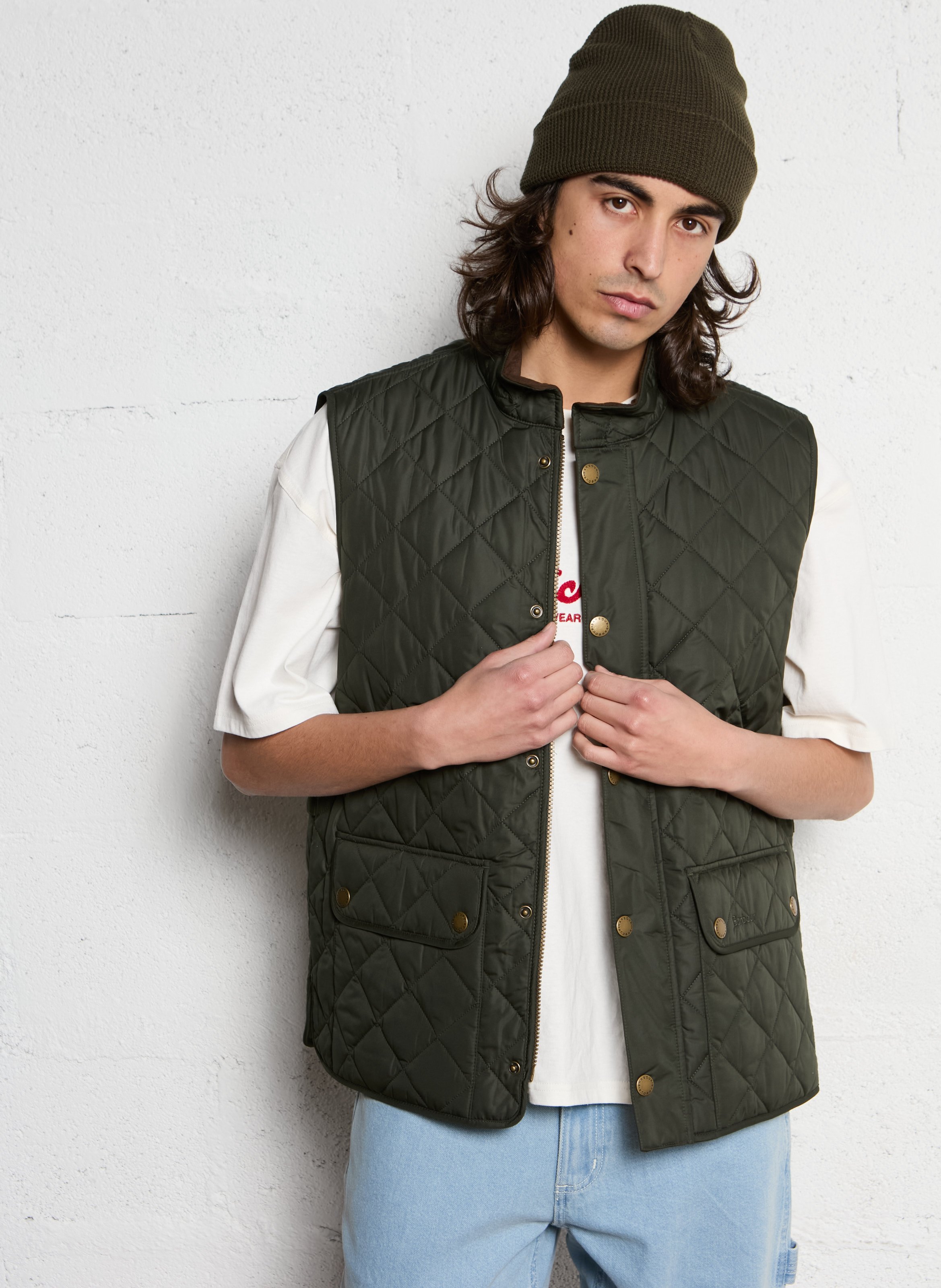 Gewatteerde bodywarmer BARBOUR Groen