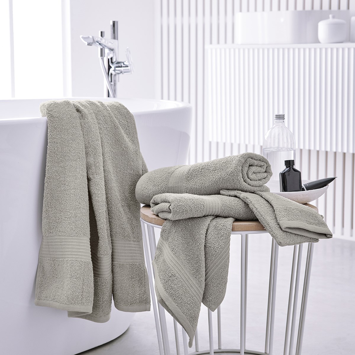 Plain cotton bath towel TODAY LINGE DE MAISON Beige