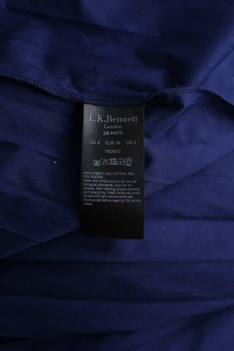 Cotton dress LK BENNETT - Seconde Main Blue