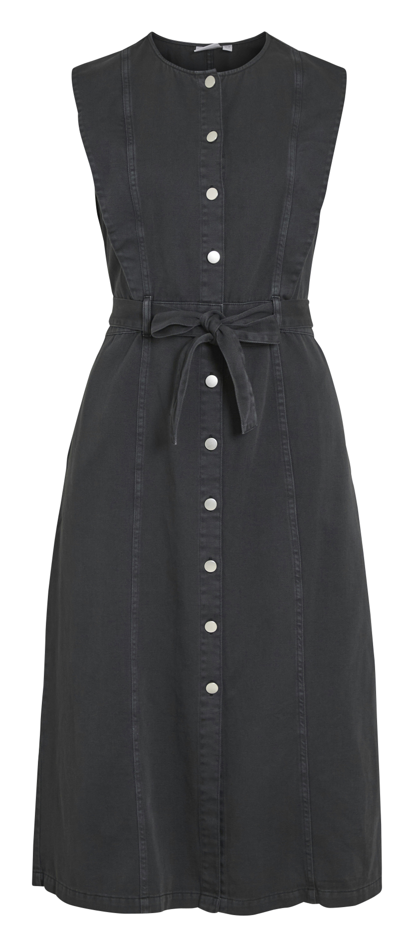 Robe midi en coton VILA Noir