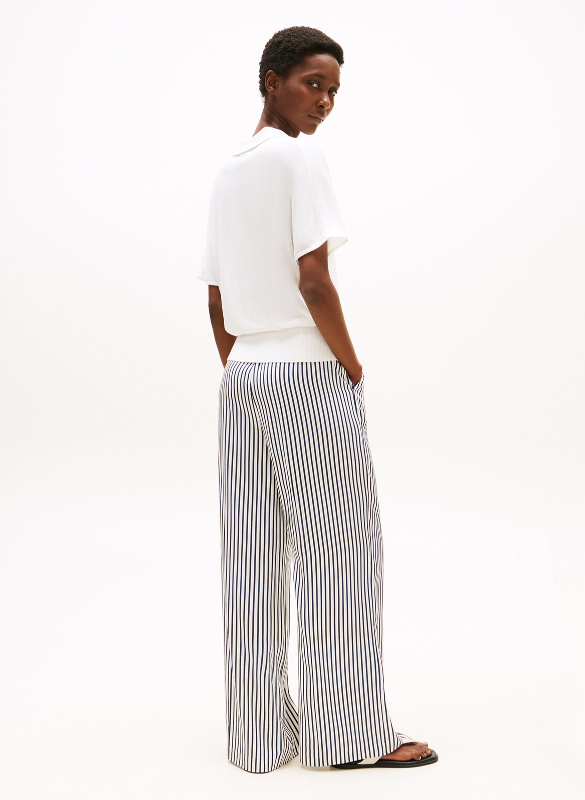 Aly decorative knit scarf TOMMY HILFIGER White