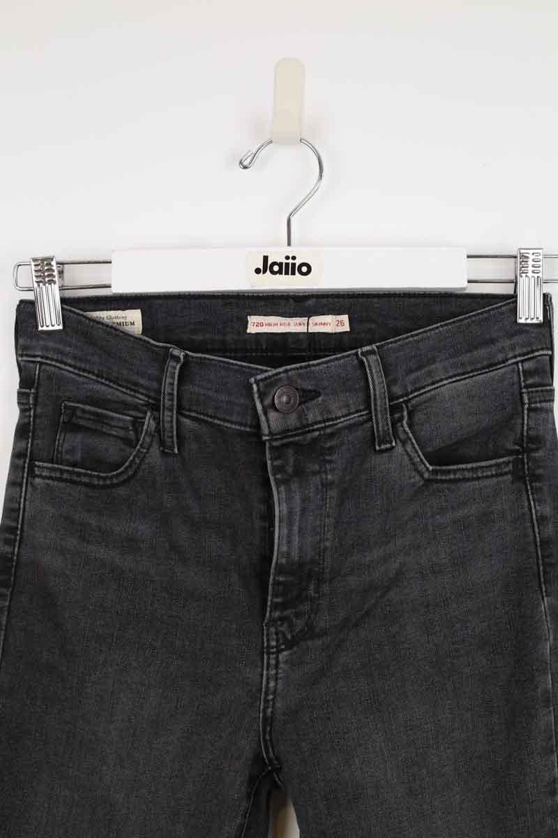 Cotton skinny jeans LEVI'S - Seconde main Black