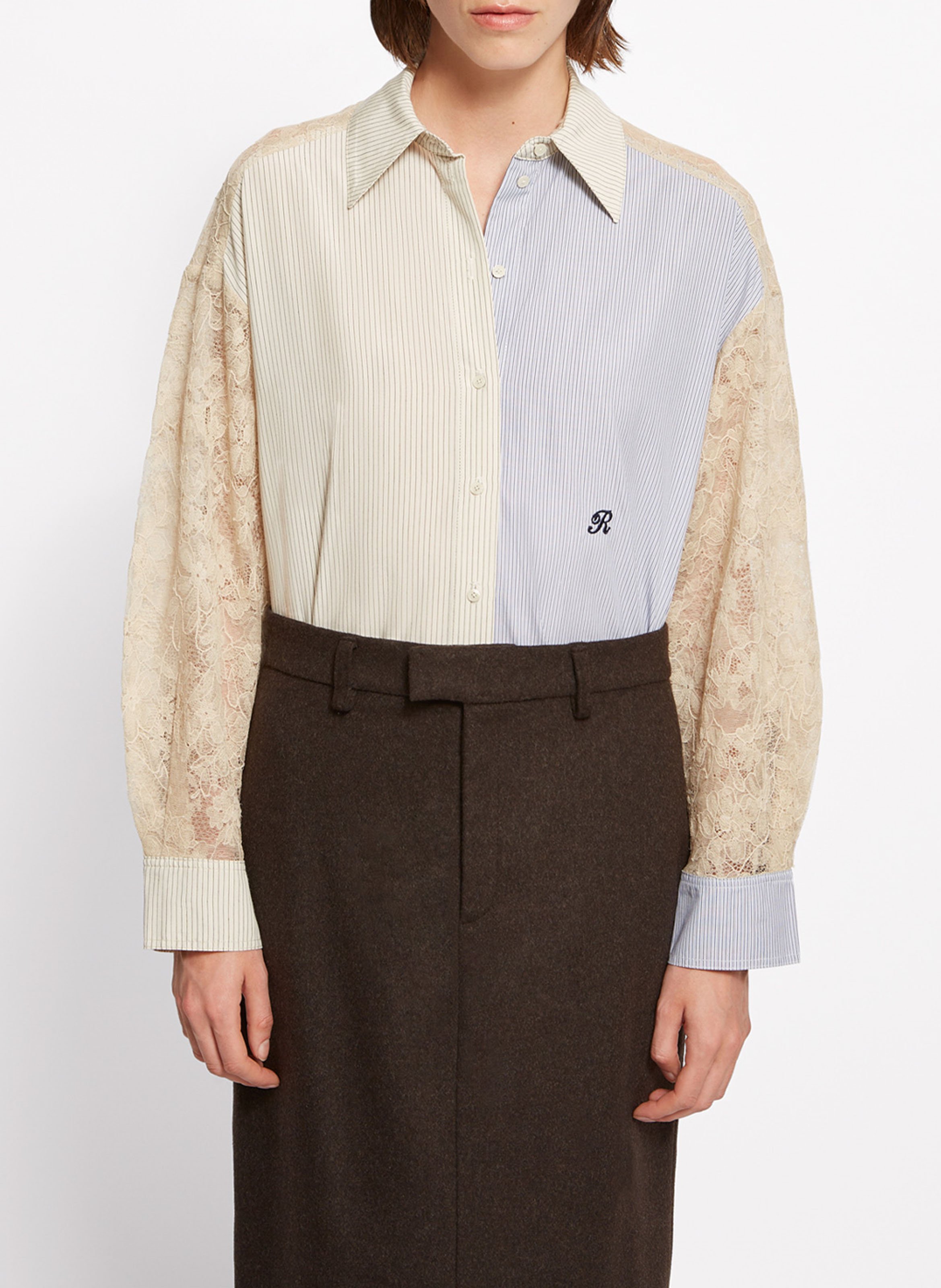 Chemise col classique en coton ROSEANNA Multicolore