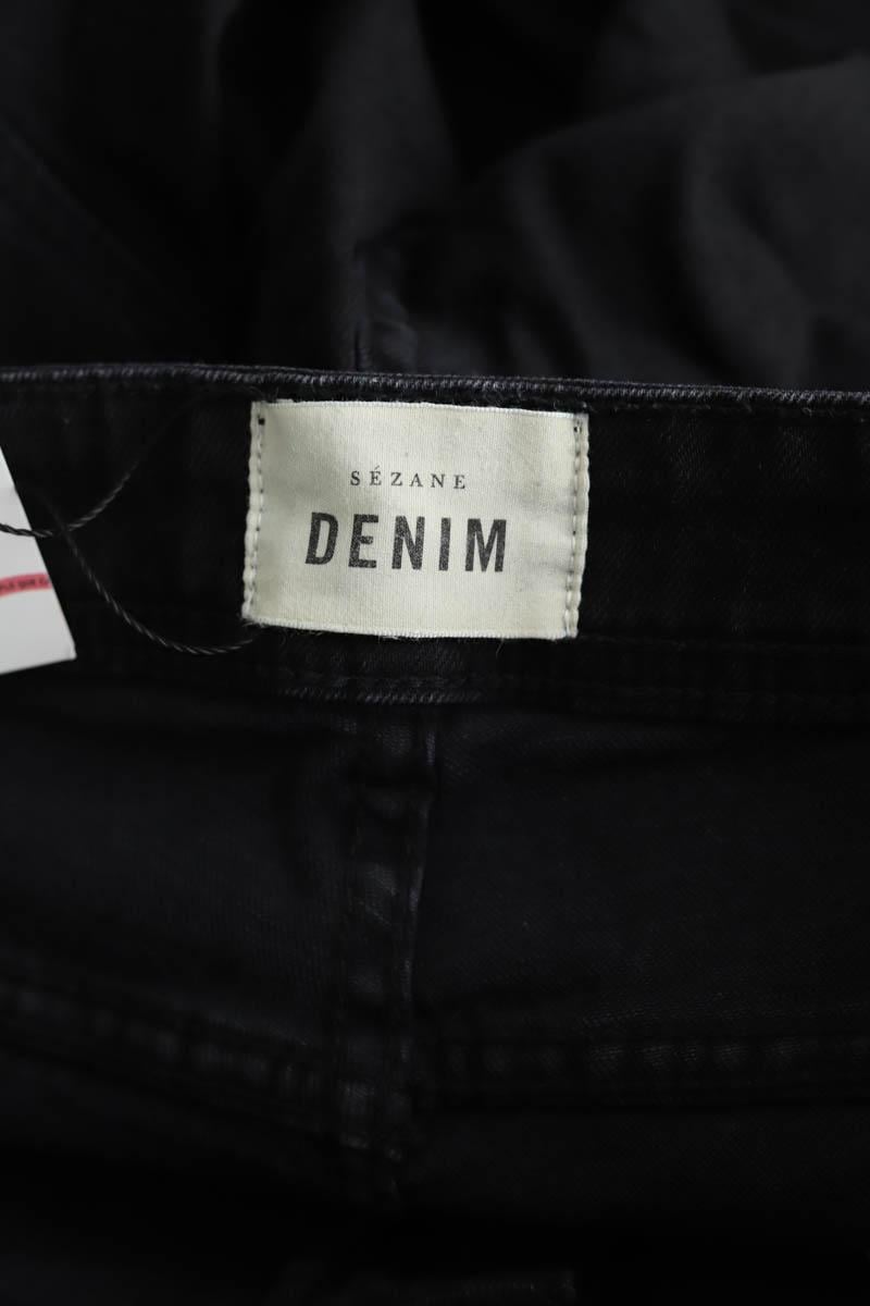 Cotton skinny jeans SEZANE - Seconde main Black