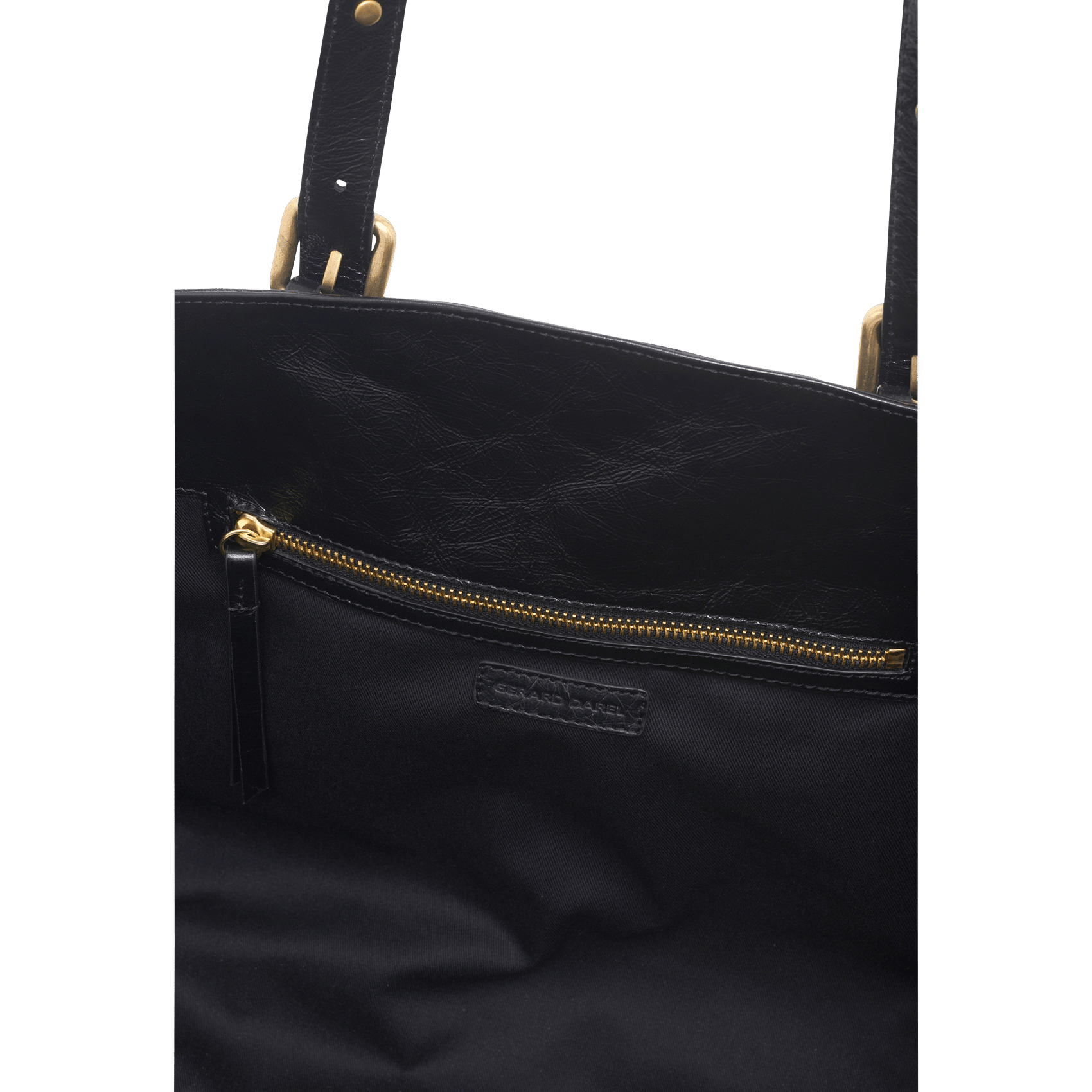 Leren shopper GERARD DAREL Zwart