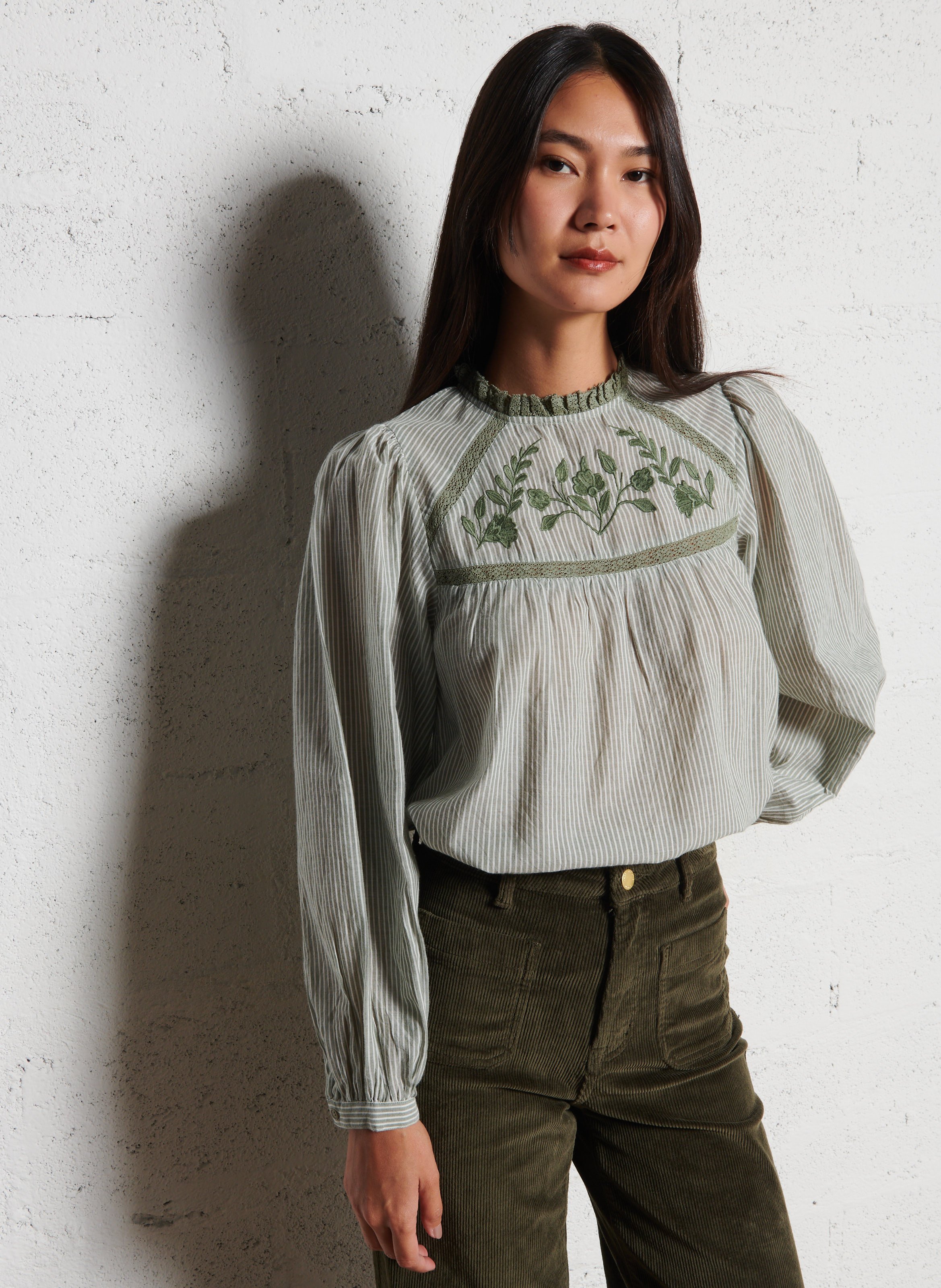 Loose-fit striped blouse with round neck LA PETITE ETOILE