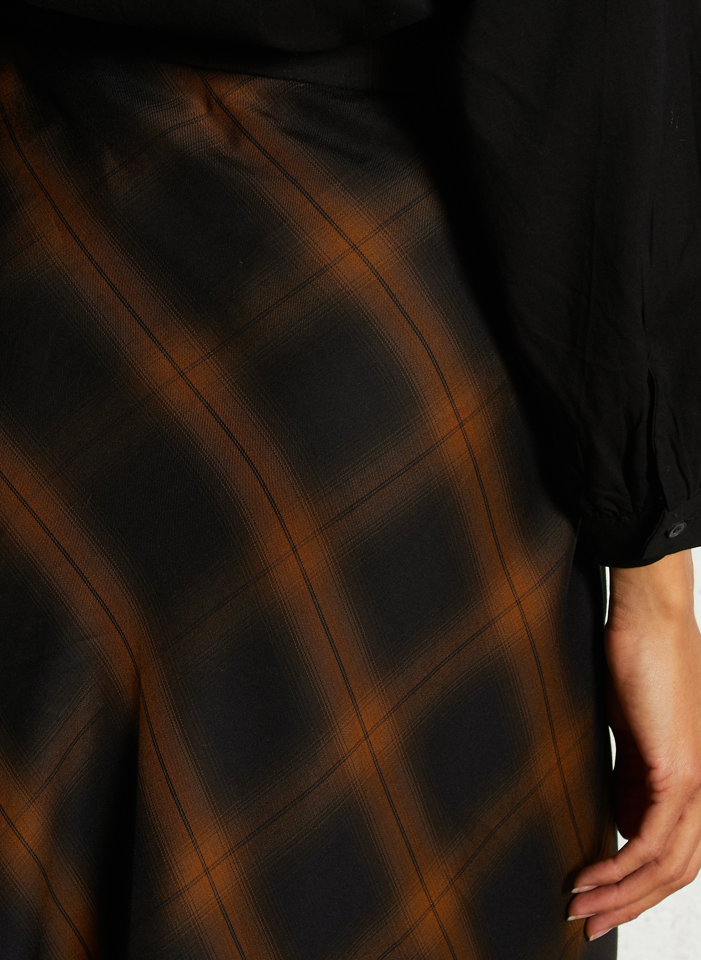 Flared skirt with patterns SEE U SOON Black