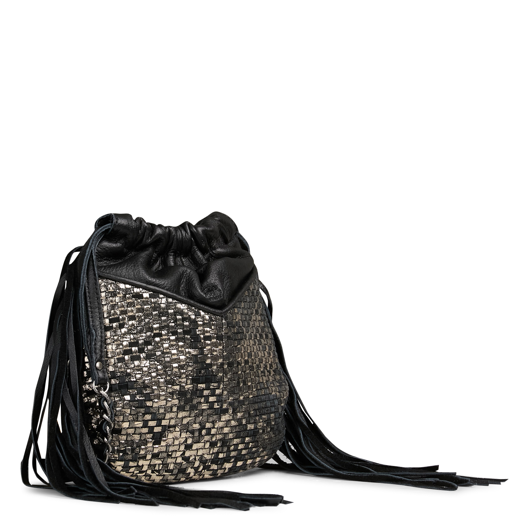 Leren crossbodytas  MILA LOUISE Zwart