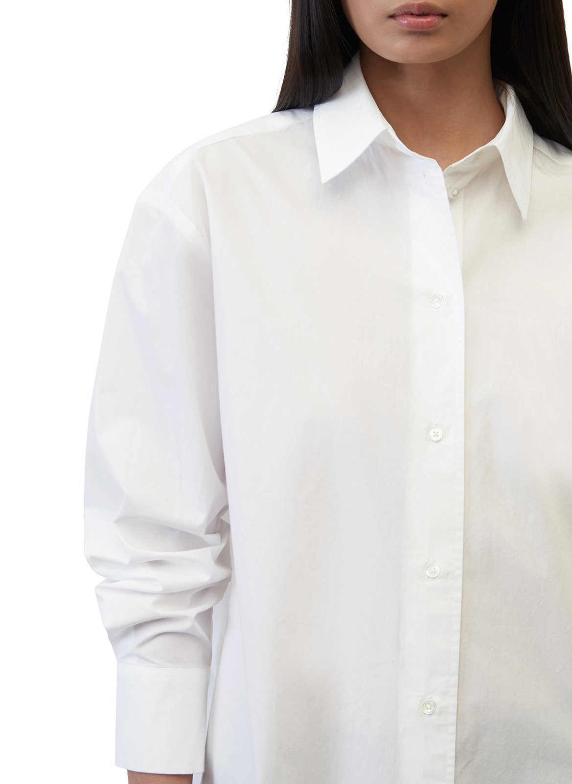Chemise col classique en coton MARC O'POLO Blanc