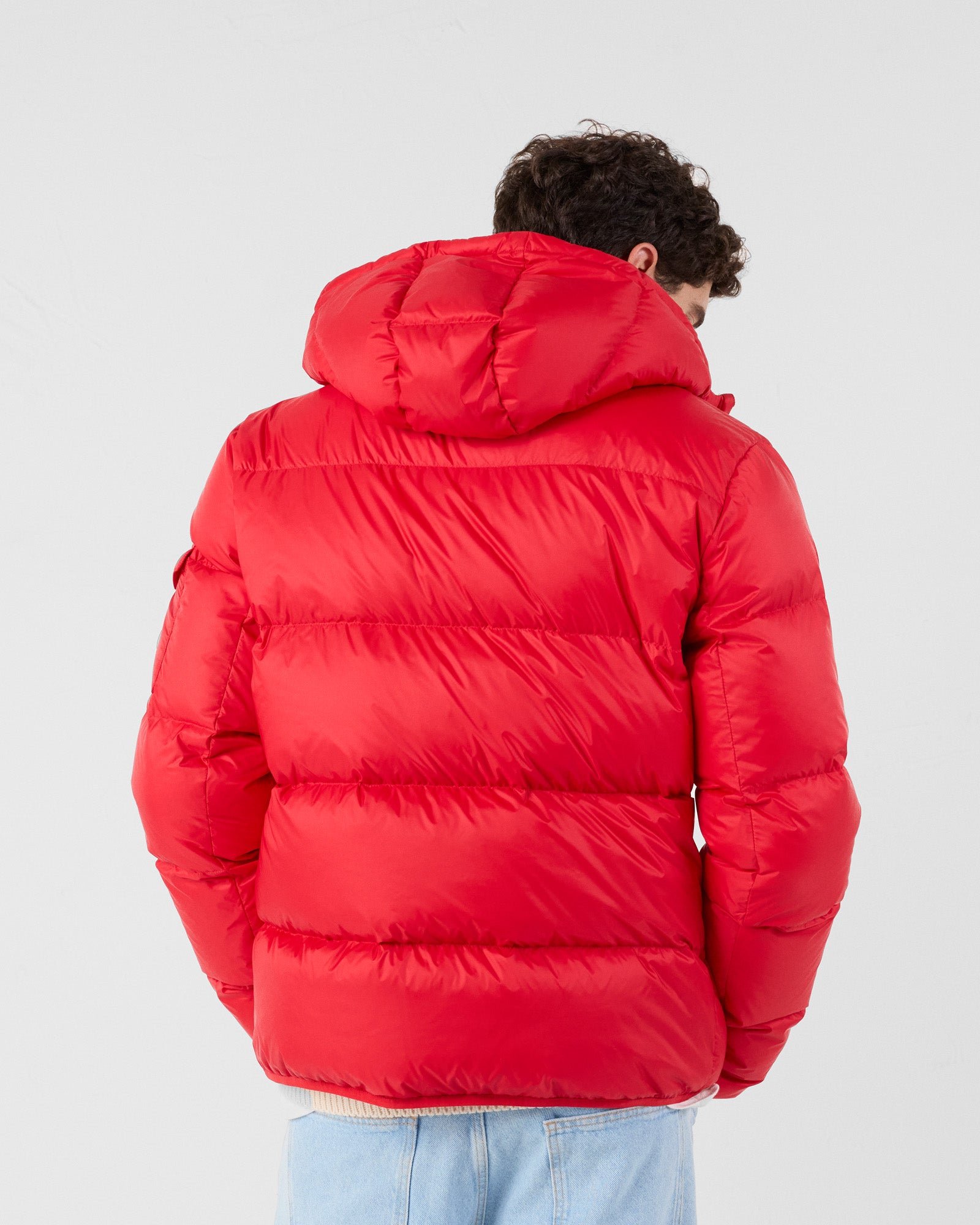 Java hooded puffer jacket for extreme cold JOTT Red