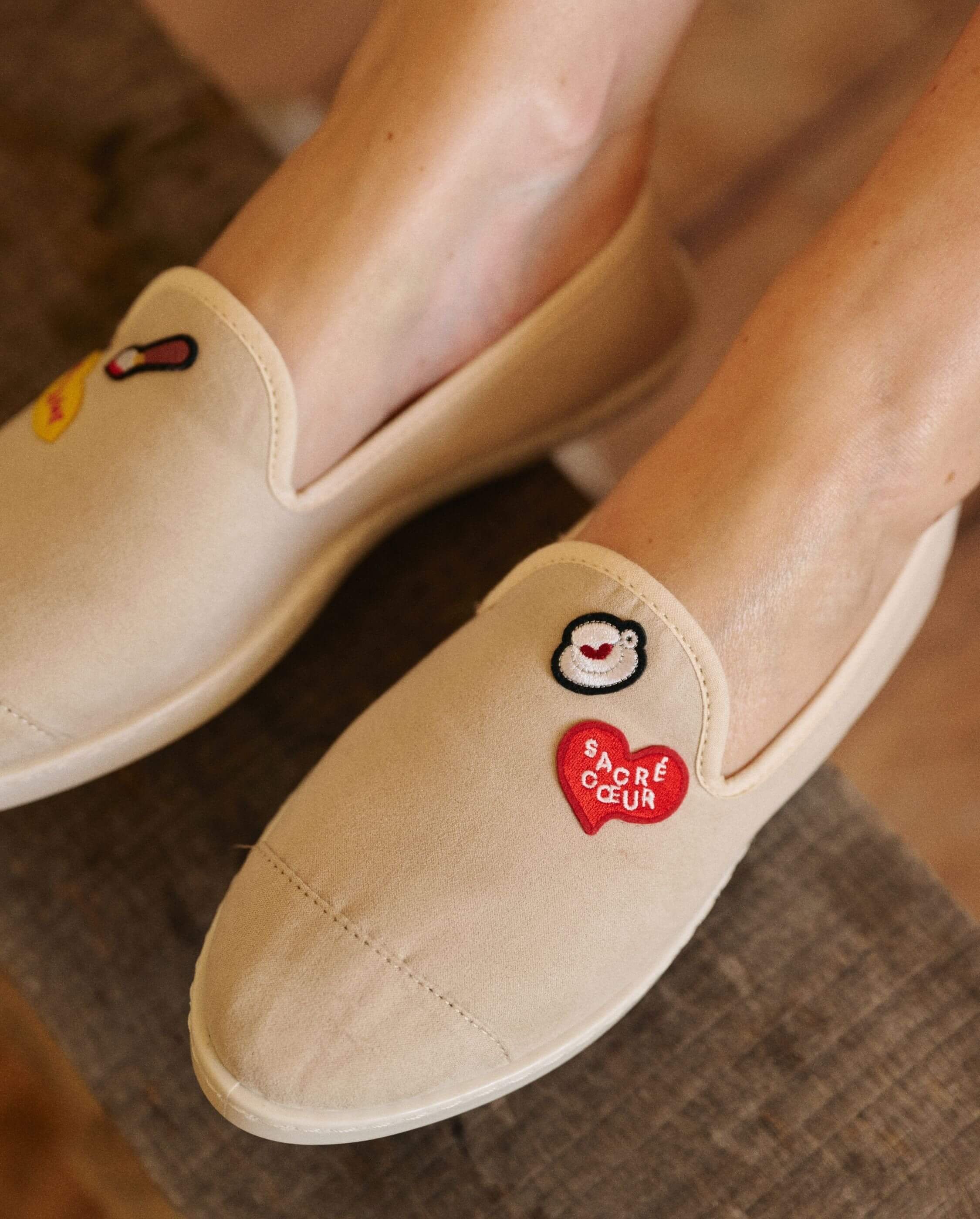 Women's slipper, collaboration with macon & lesquoy ANGARDE Beige