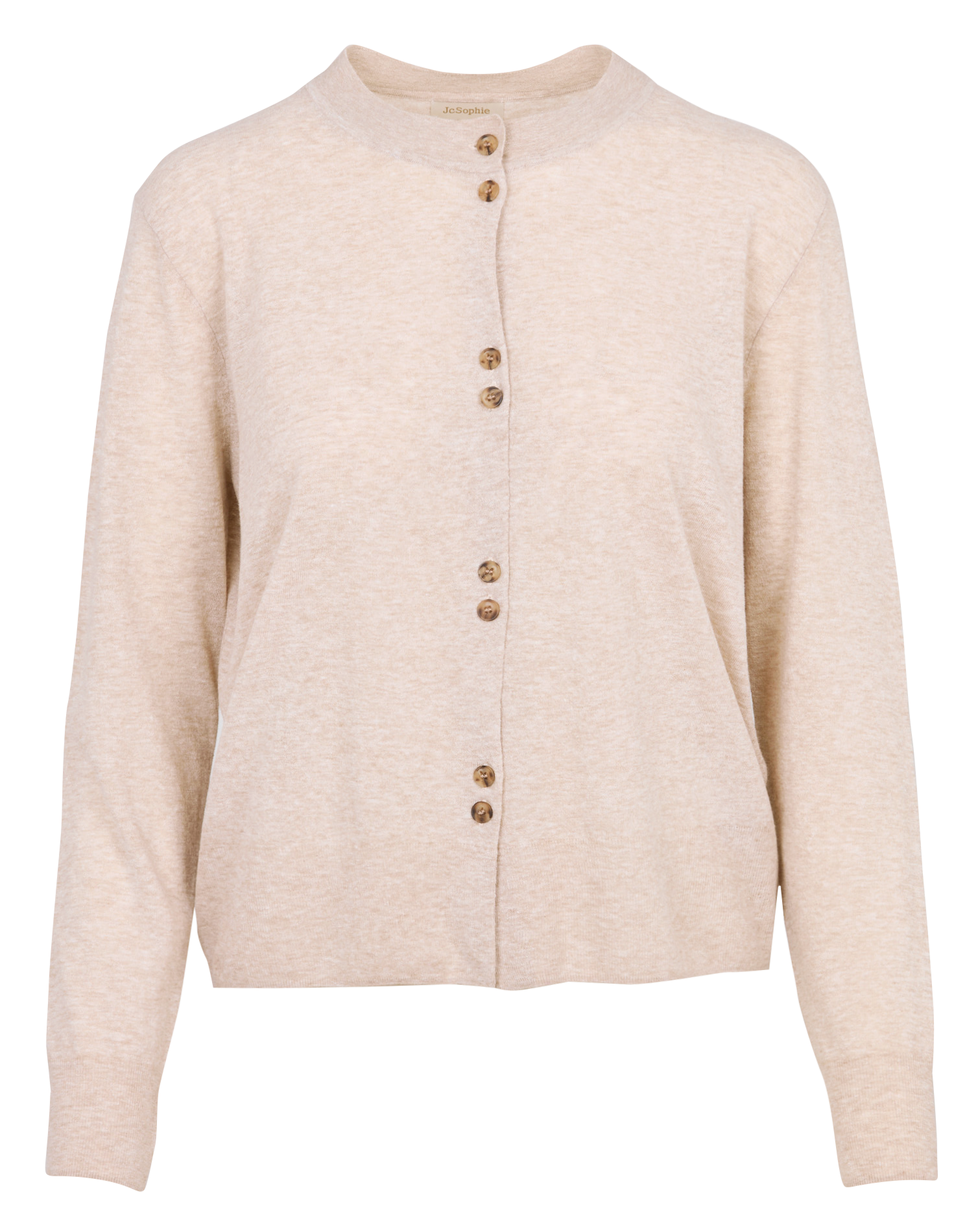 Rechte Mao-kraag vest JC SOPHIE Beige