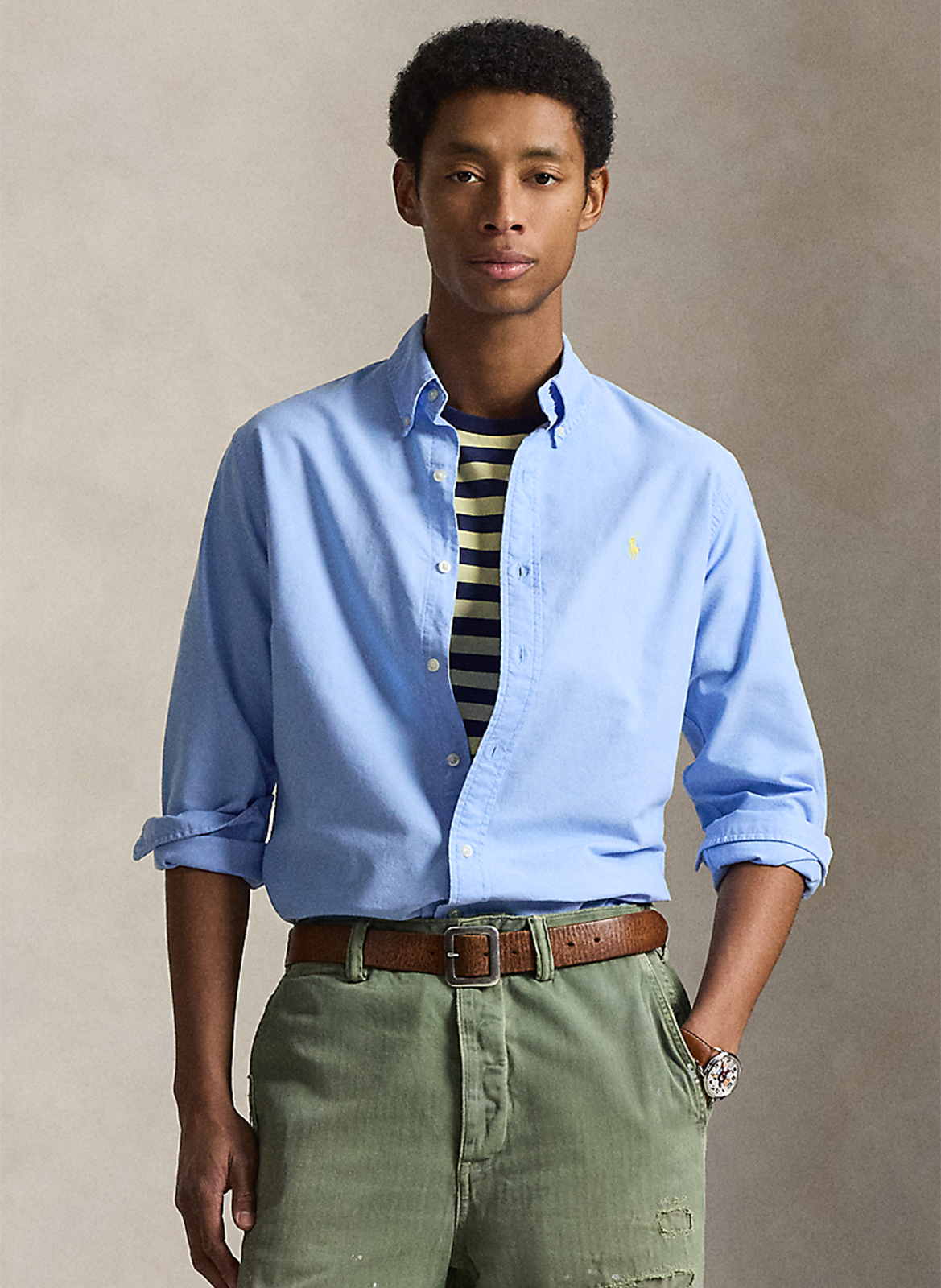 Chemise droite col classique en coton POLO RALPH LAUREN