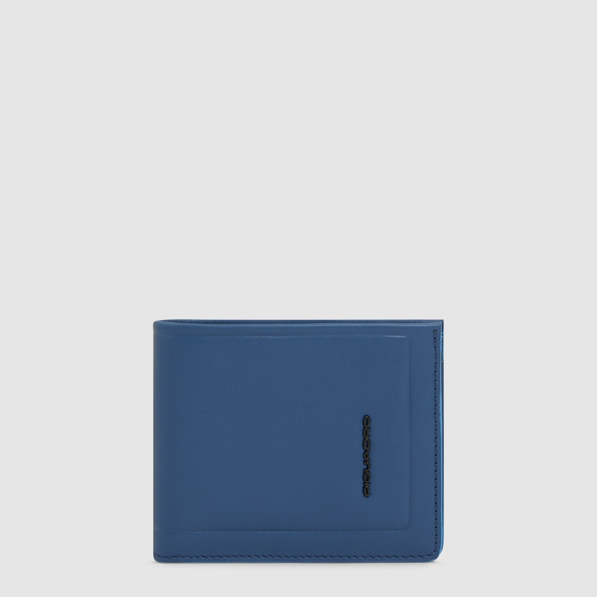 Babylon leather wallet PIQUADRO Blue