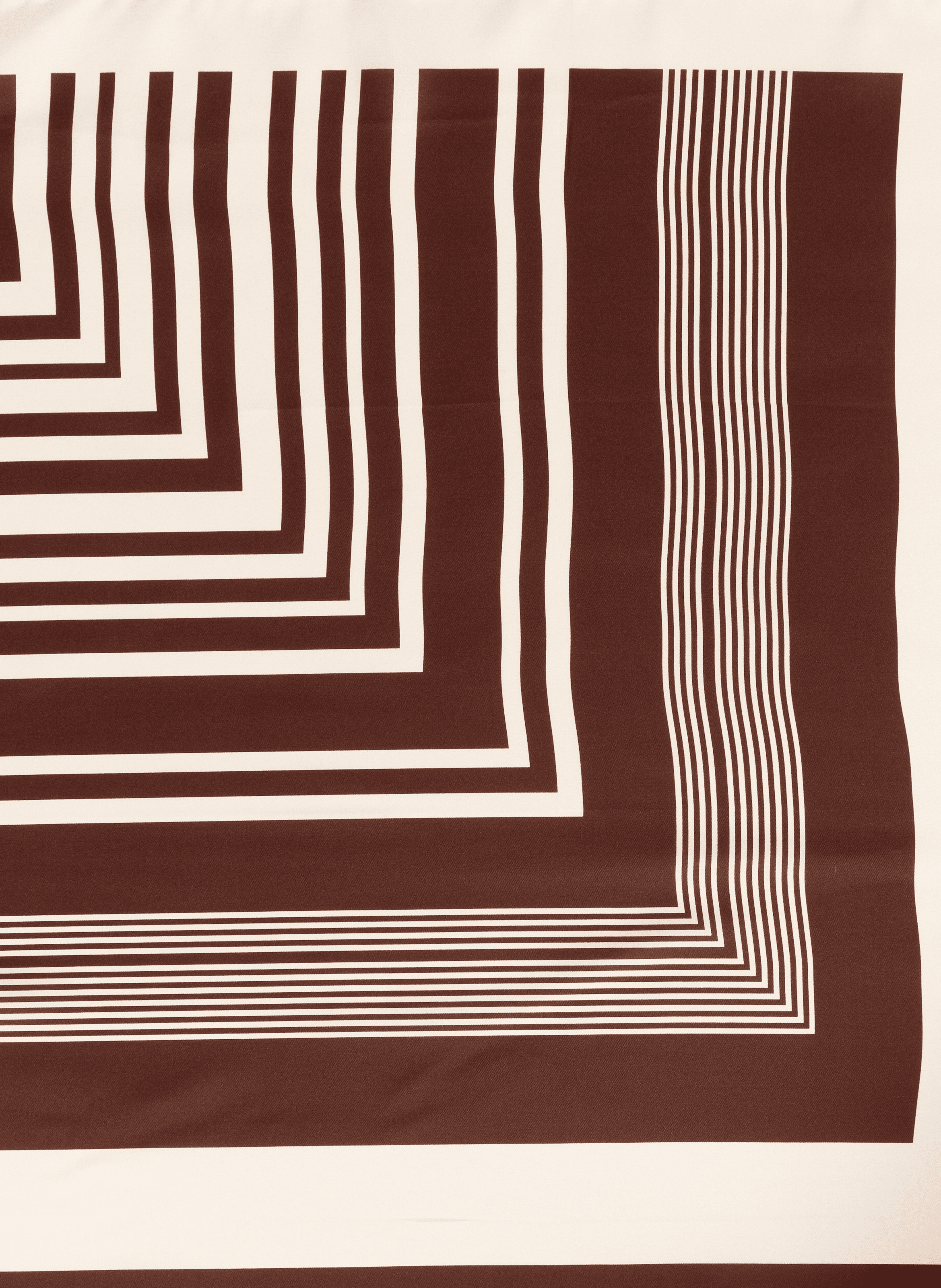 Gestreiftes Seidentuch SAISON 1865 Braun