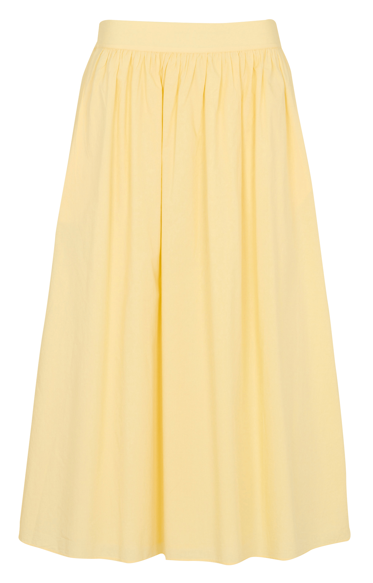 Jupe midi évasée en coton BELLEPIECE Jaune