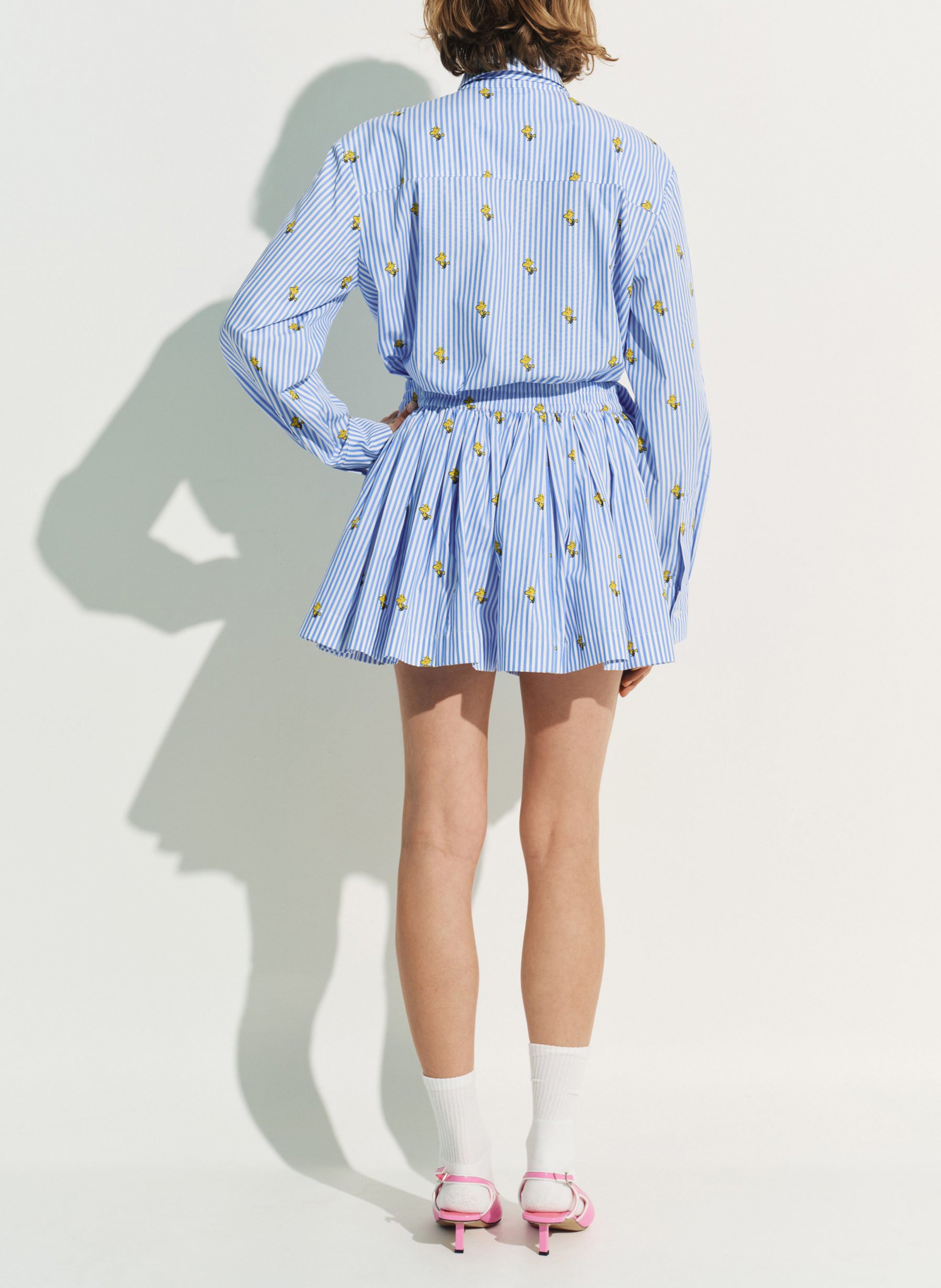 Chemise imprimée en coton ESSENTIEL ANTWERP Bleu