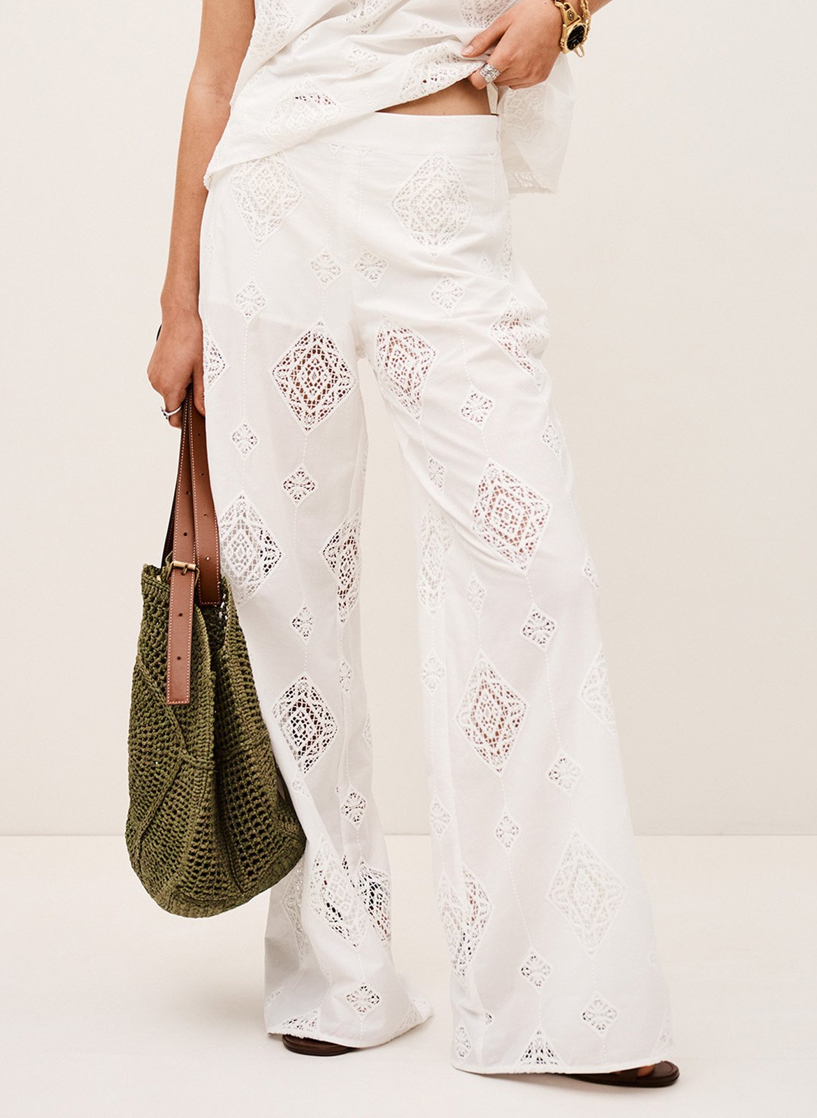 Bobhoedje - katoenblend BA&SH Beige