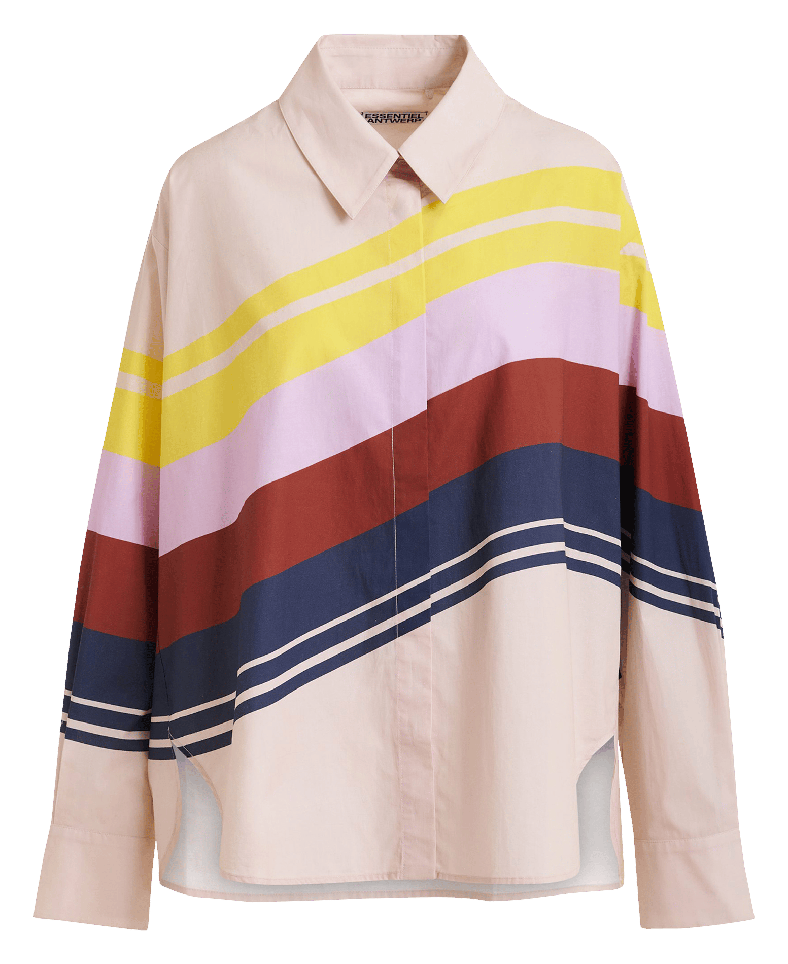 Oversized patterned shirt ESSENTIEL ANTWERP Multicolored