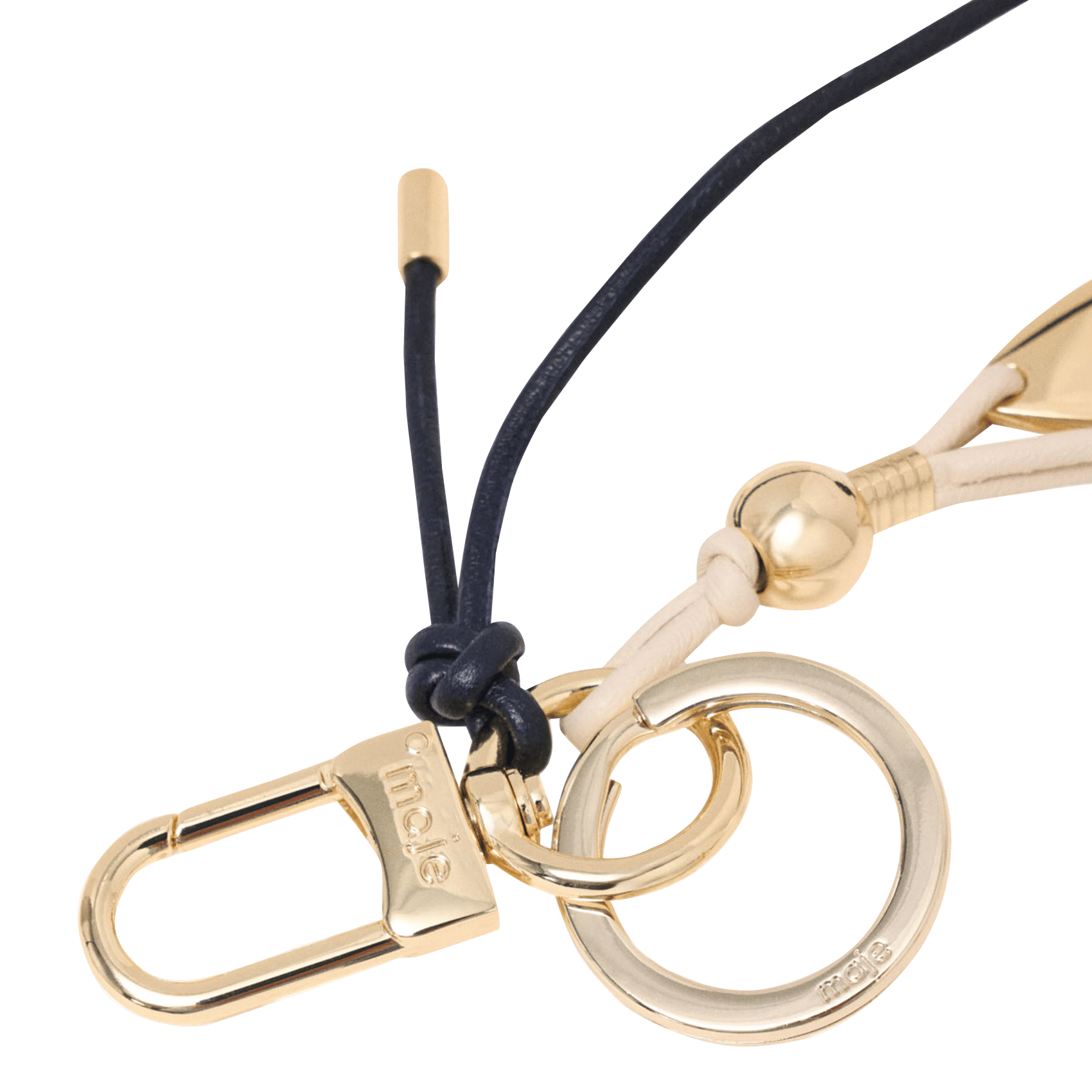 Leather keyring MAJE Multicolored