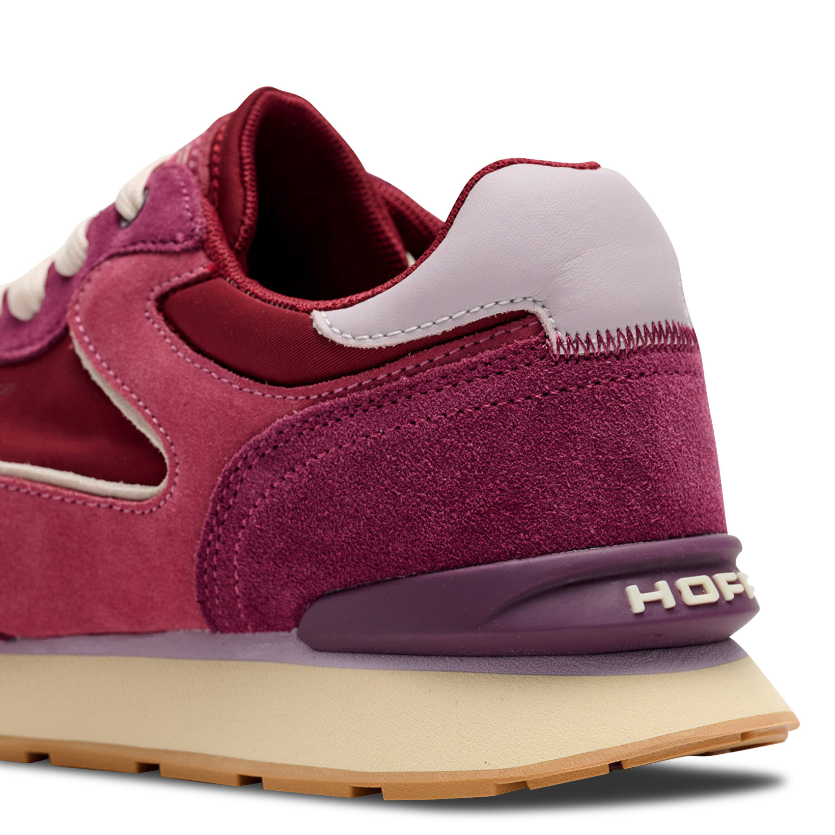 Niedrige Sneaker aus Leder-Mix HOFF Rot