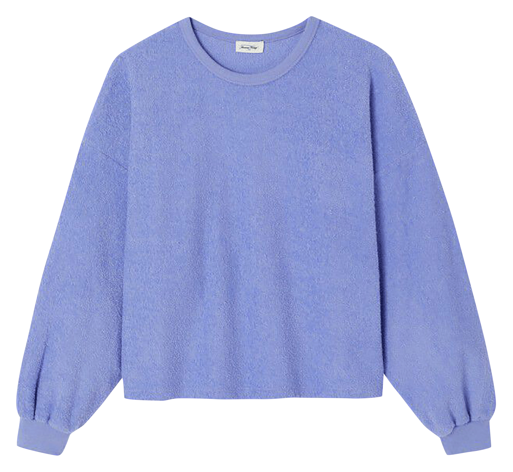 Sweat molletonné col rond en coton bio AMERICAN VINTAGE