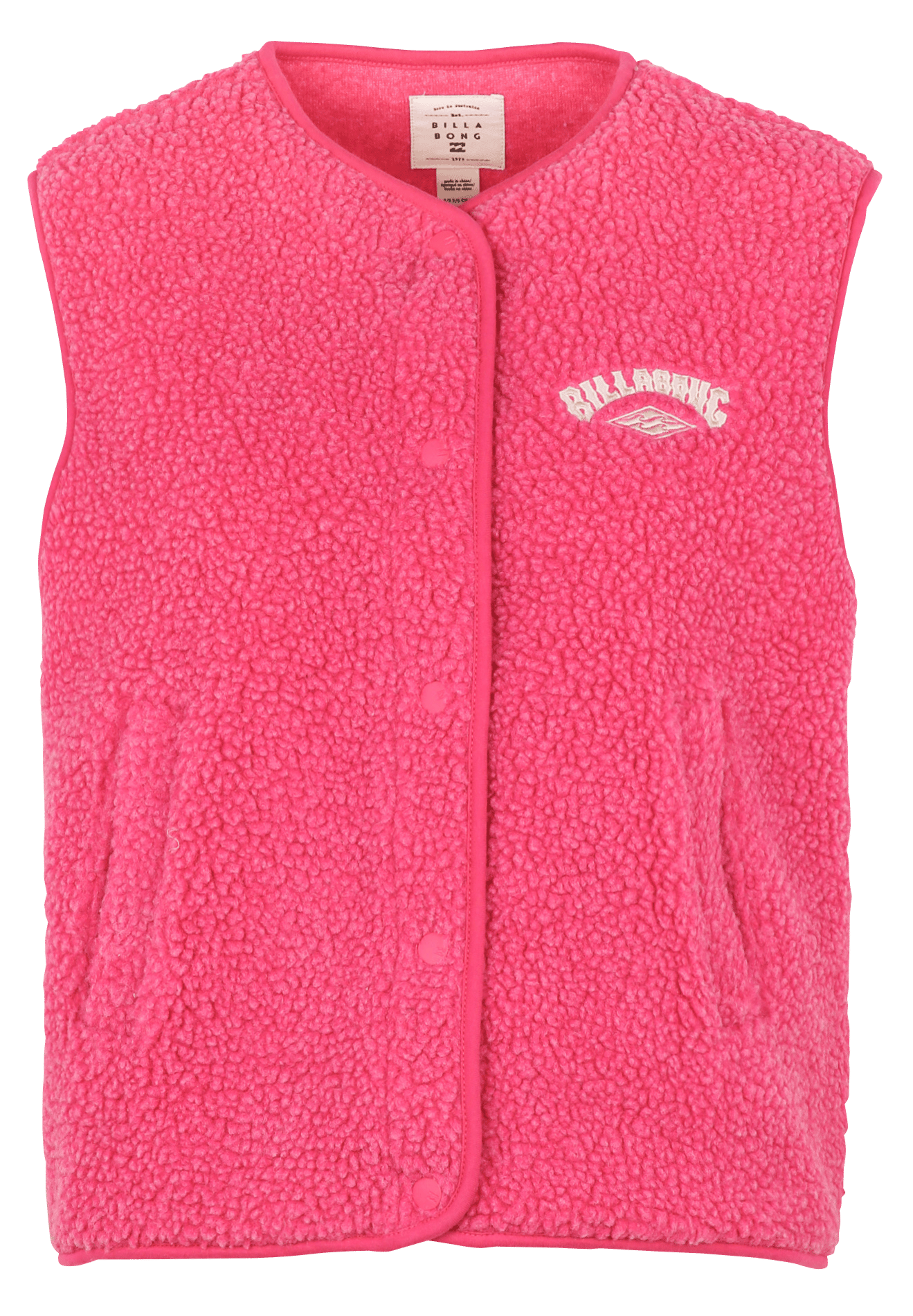 Gilet sans manches droit  BILLABONG Rose