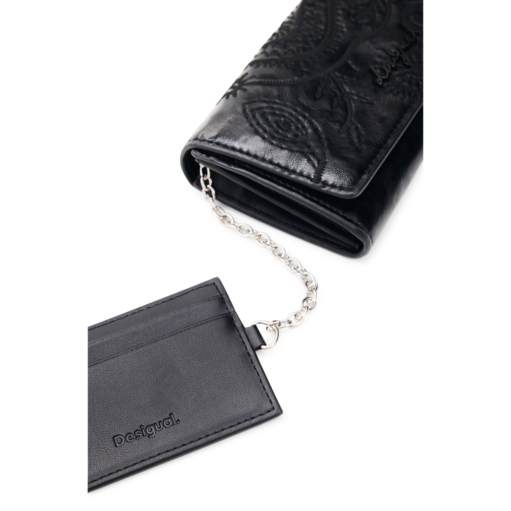Portefeuille brodé DESIGUAL Noir