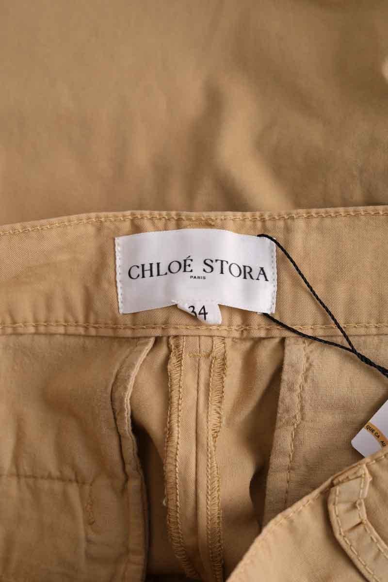 Straight-leg pants CHLOE STORA - SECONDE MAIN Beige